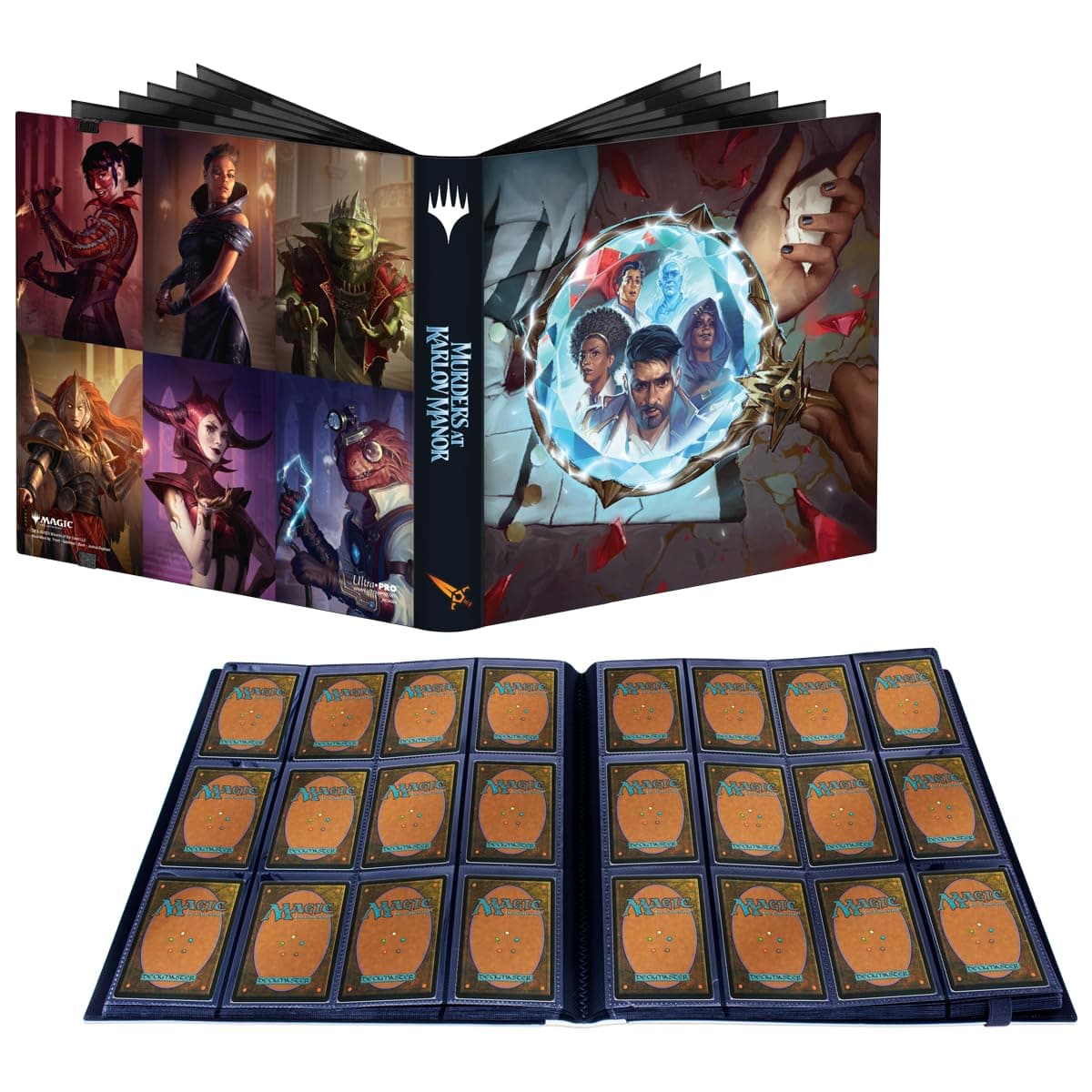 MTG Murders at Karlov Manor 12-Pocket PRO-Binder for Magic: The Gathering, Store & Protect up to 480 Standard Size Cards, Secure Side Loading Pockets, Fits MTG Cards, Gaming Cards, 38272