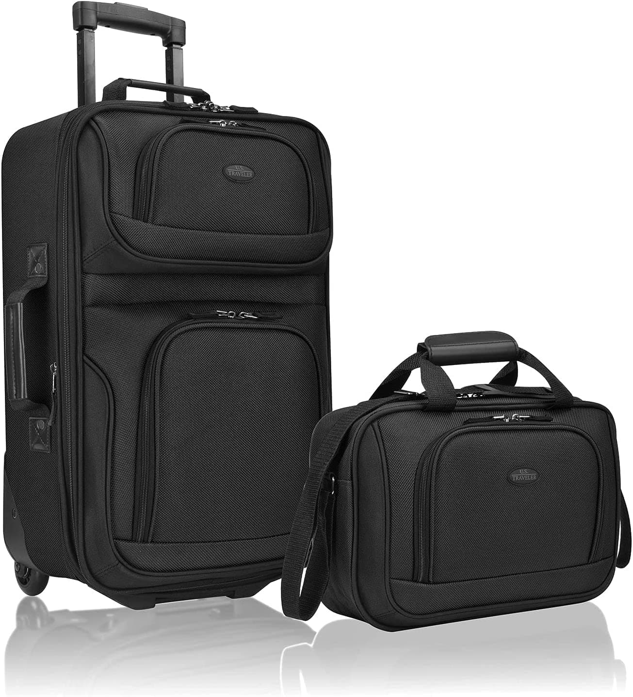 Rio Rugged Fabric Expandable Carry-on Luggage Set