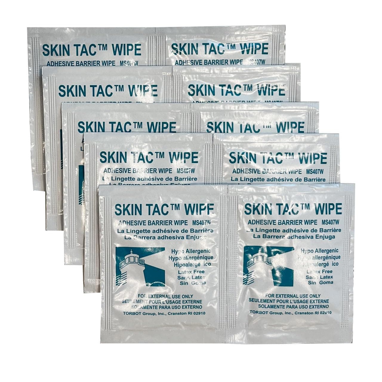 Adhesive Barrier Wipes - 10 Pack