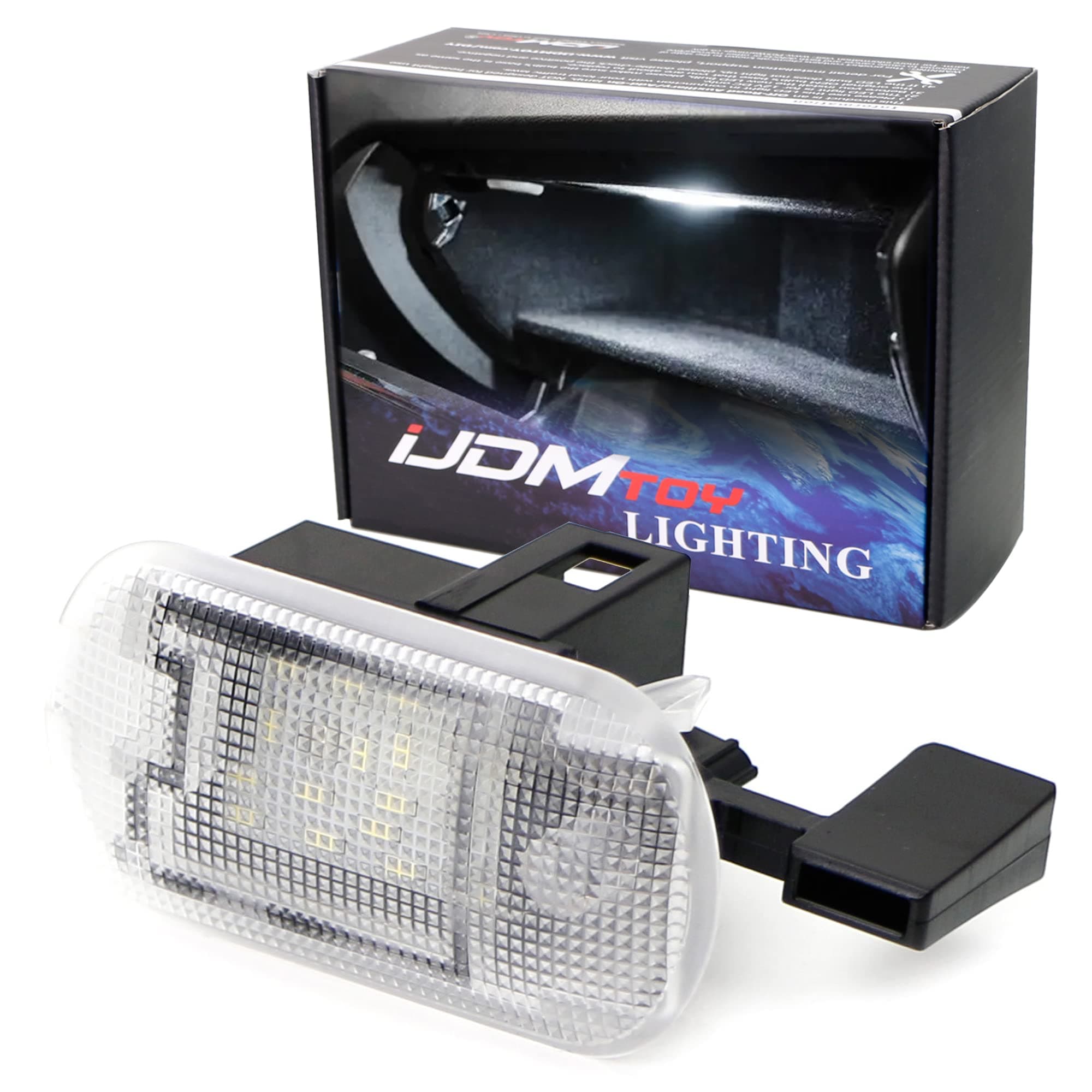 Super Bright 2W High Power Xenon White Full LED Glove Box Light Assembly Compatible With Volkswagen MK4 Golf Jetta Bora Beetle Touareg, Powered by 18-SMD LED Diodes