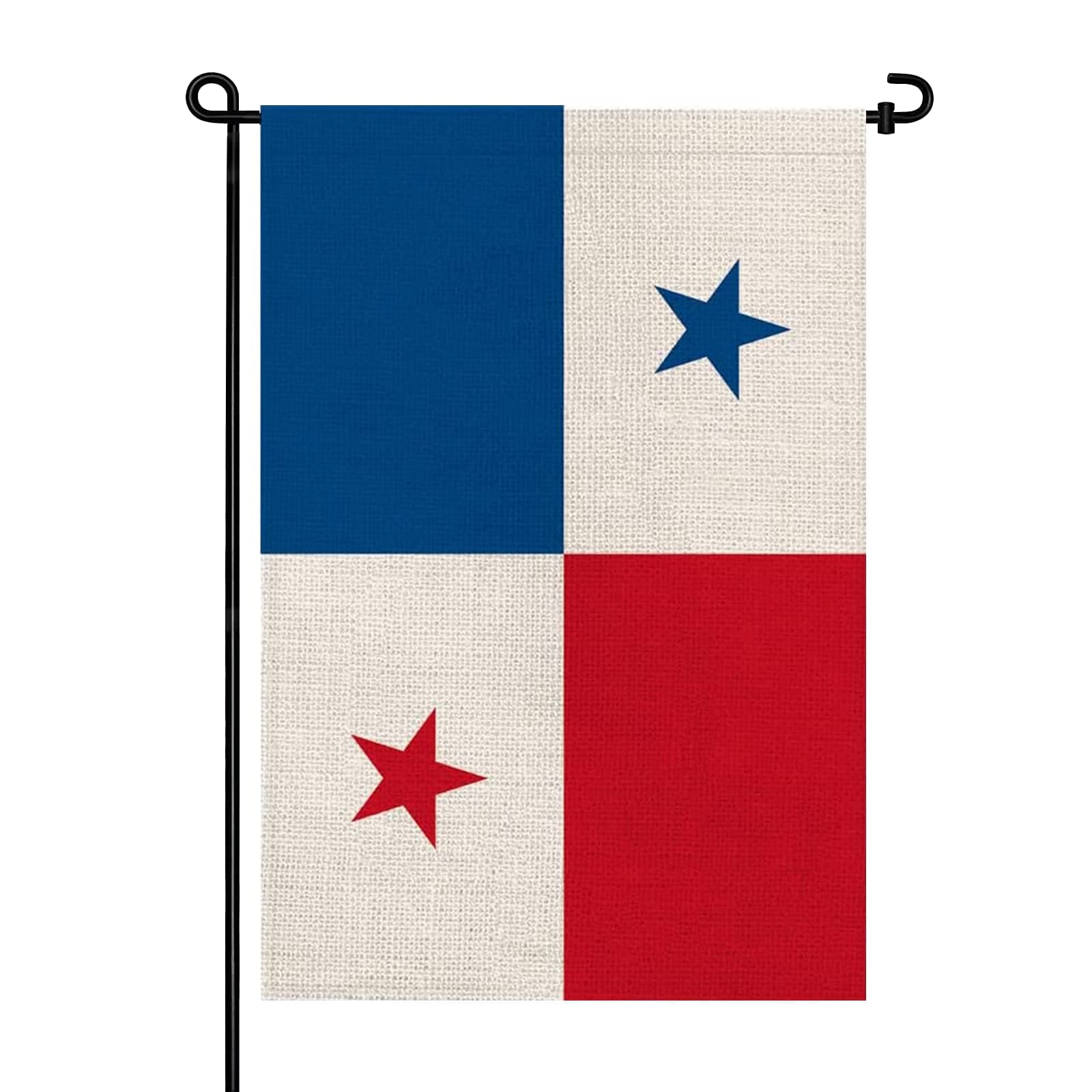 Panama Garden Flags Small Panamanian Flag 12x18 Inch Double-Sided Burlap Flag for Outdoor Yard, Porch & Patio Decoration (Panama)