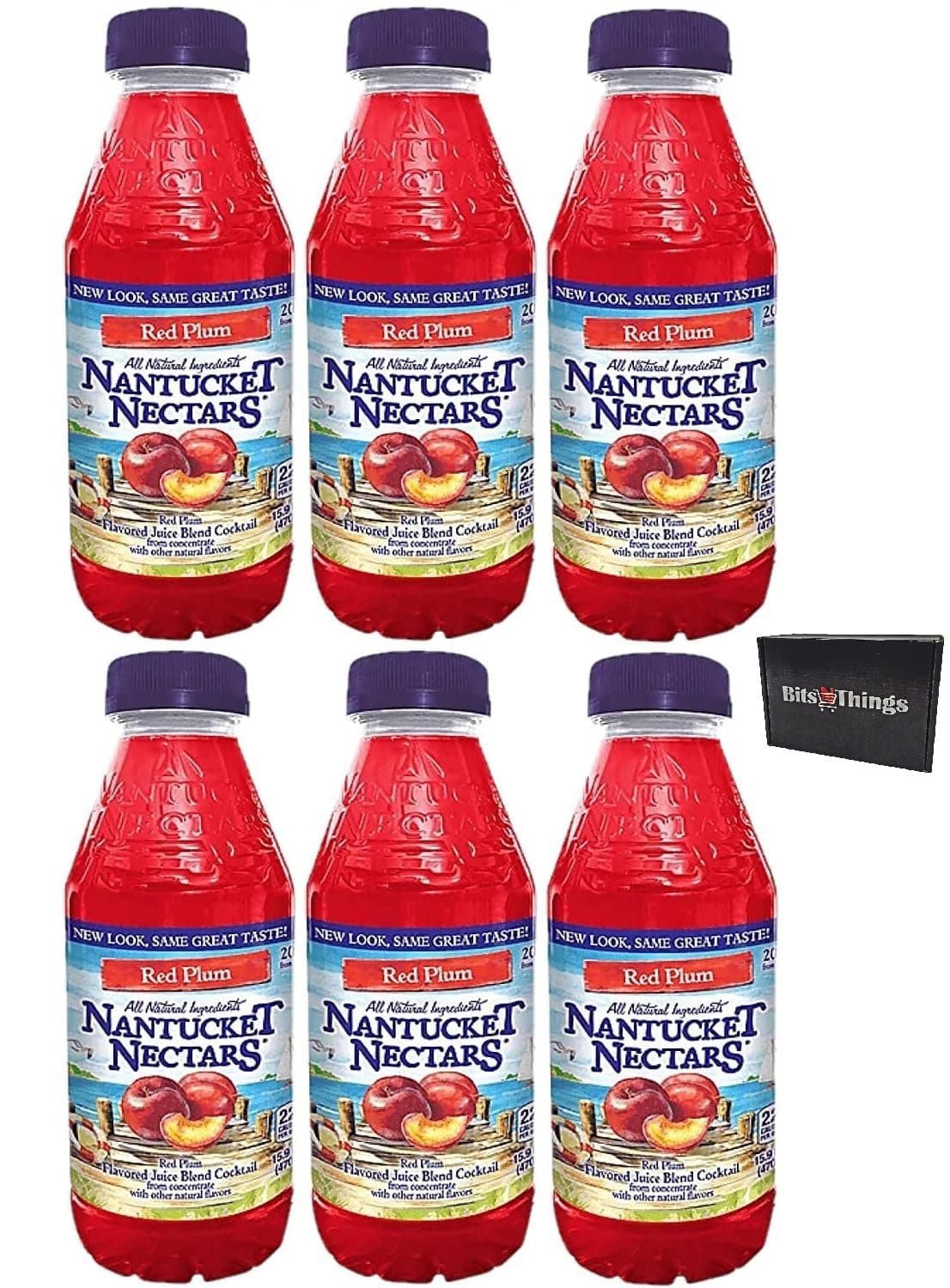 Juice Cocktail | 15.9 oz Bottle | Pack of 6 (Red Plum)