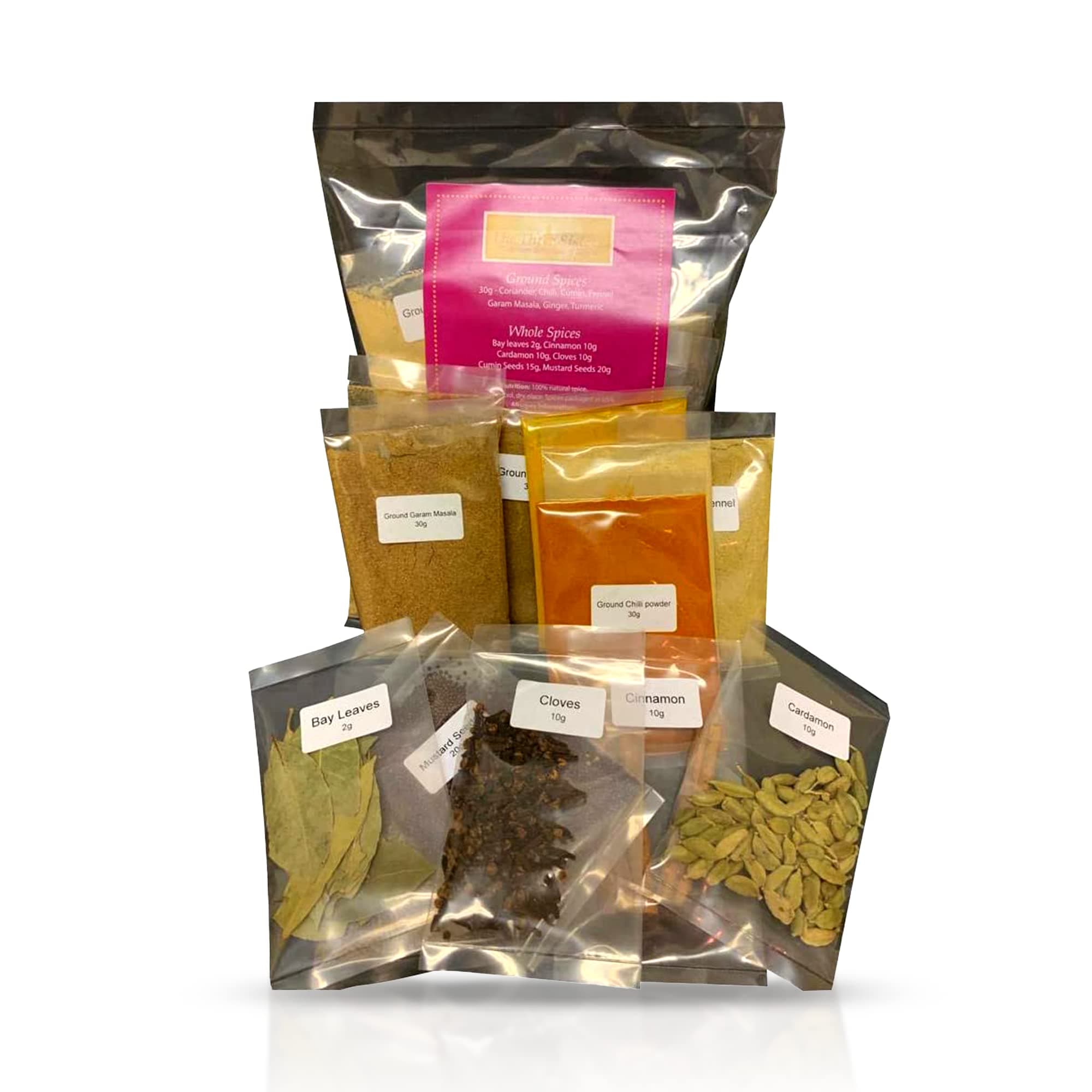 The Three Sisters Organic Indian Spices Pack (Set of 13 Pc)