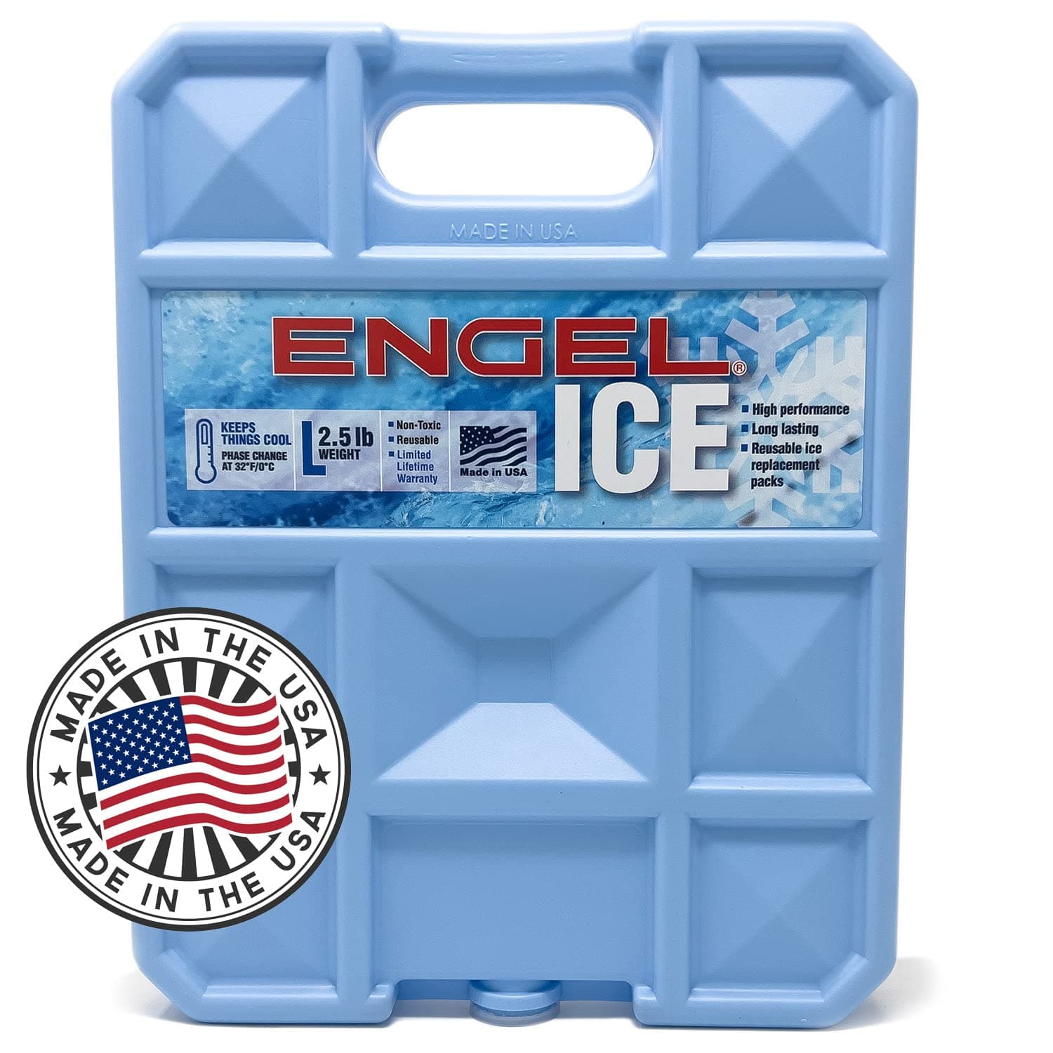 Engel 32°F Cooler & 5°F Freezer Packs - Made in The USA - Ice Packs for Boating, Fishing, Camping & Food Storage. The Perfect Non-Toxic Safe Replacement for Regular Ice or Dry Ice.