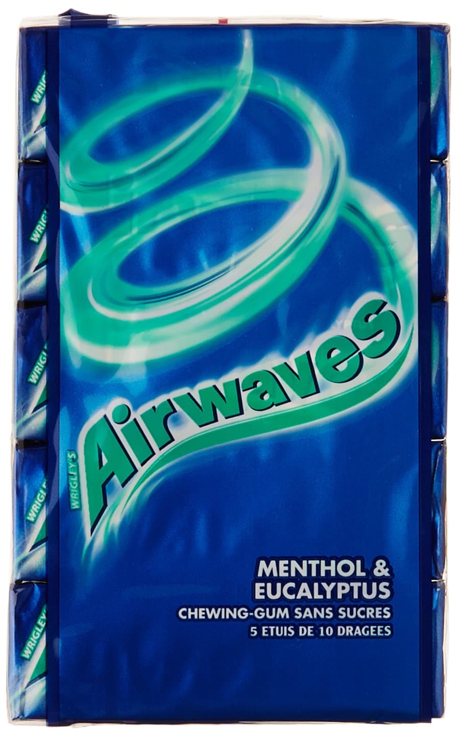 Airwaves Chewing Gum Sugar-free Taste 70g Menthol & Eucalyptus