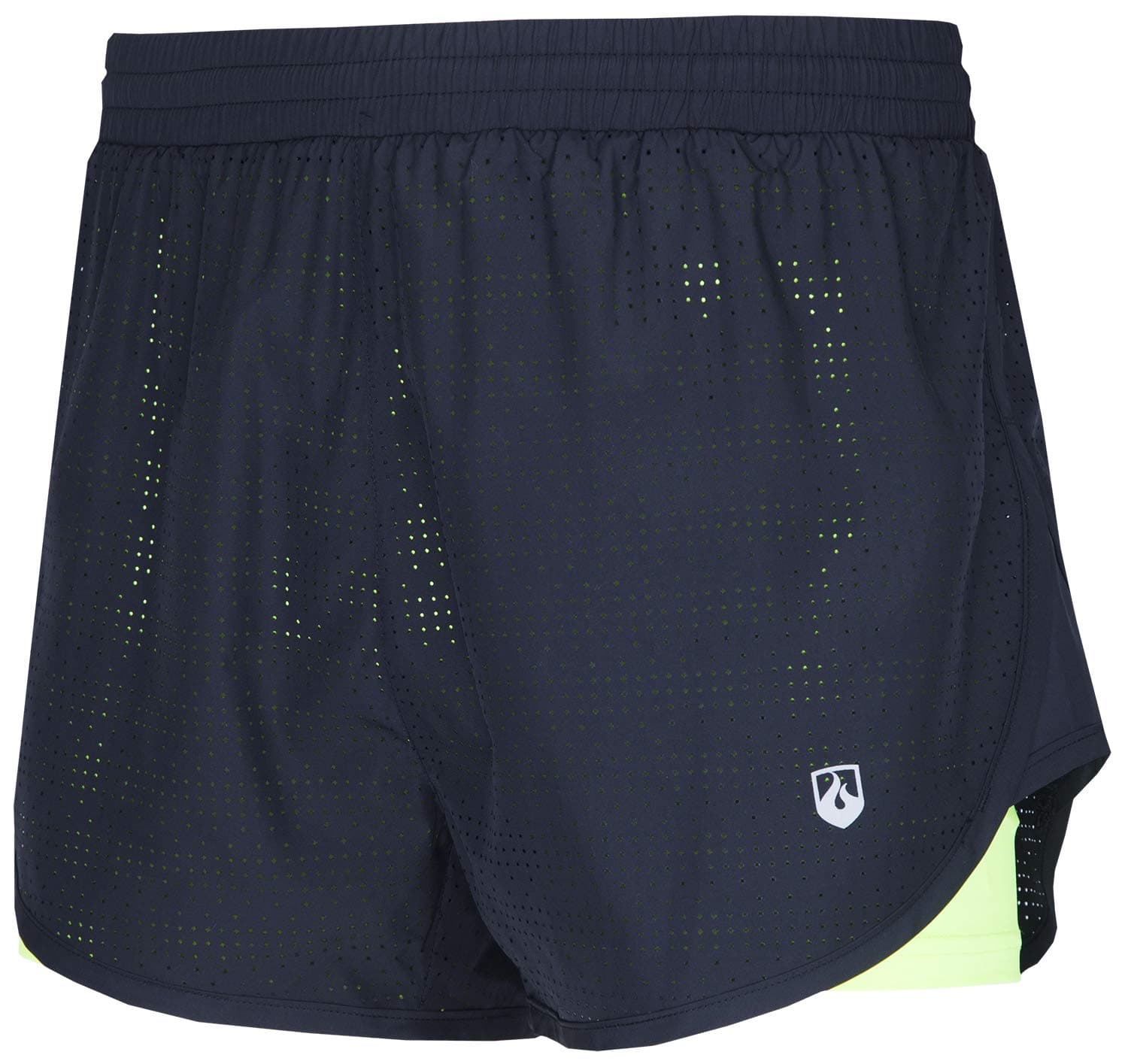 Leevy Men's Lightweight Pace Running Shorts Outdoor Marathon Quick Dry 2 in 1 Shorts Zip Pocket