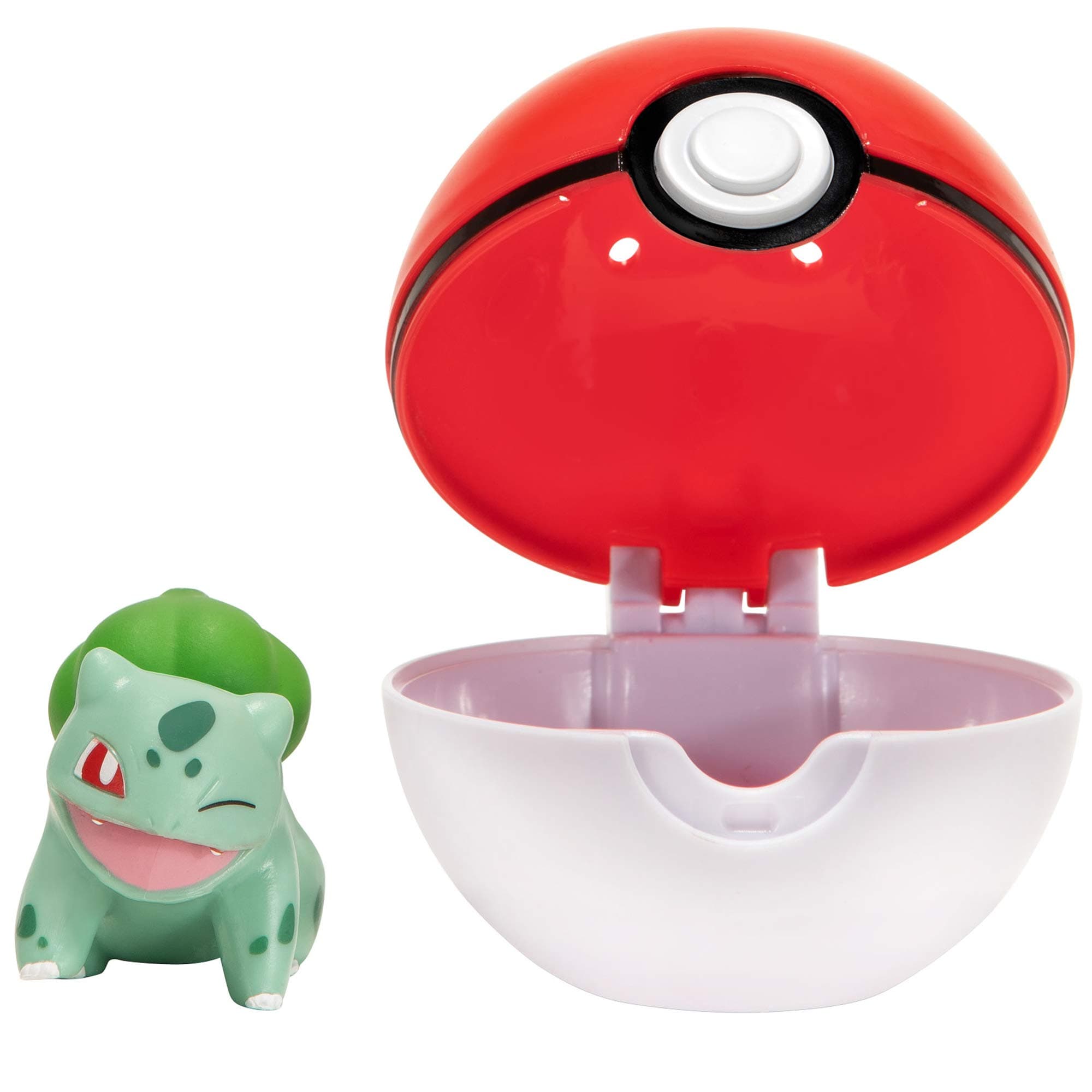 Pokemon Official Bulbasaur Clip and Go, Comes with Bulbasaur Action Figure and Poké Ball
