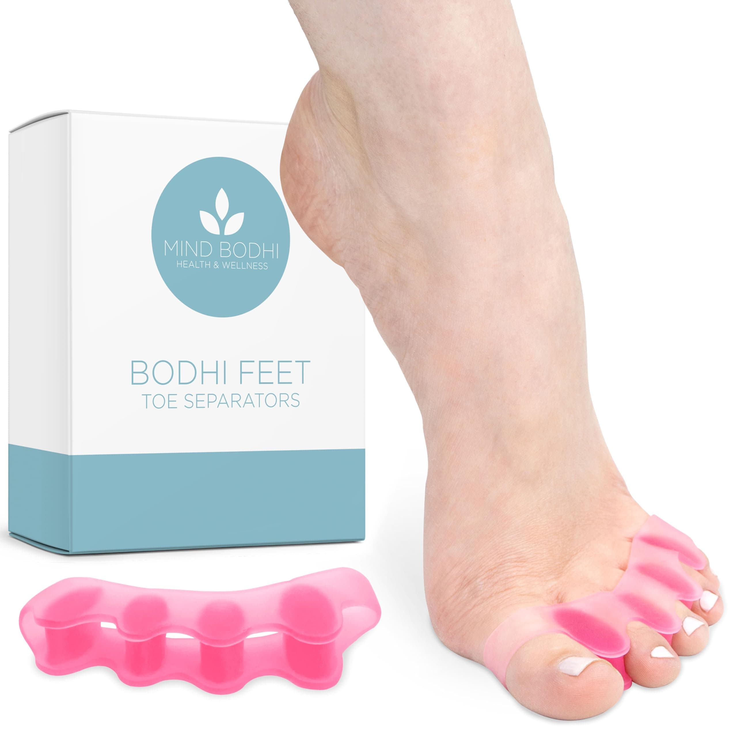 Mind Bodhi Toe Separators/Toe Spacers - For Men and Women - Regular Size – Pink