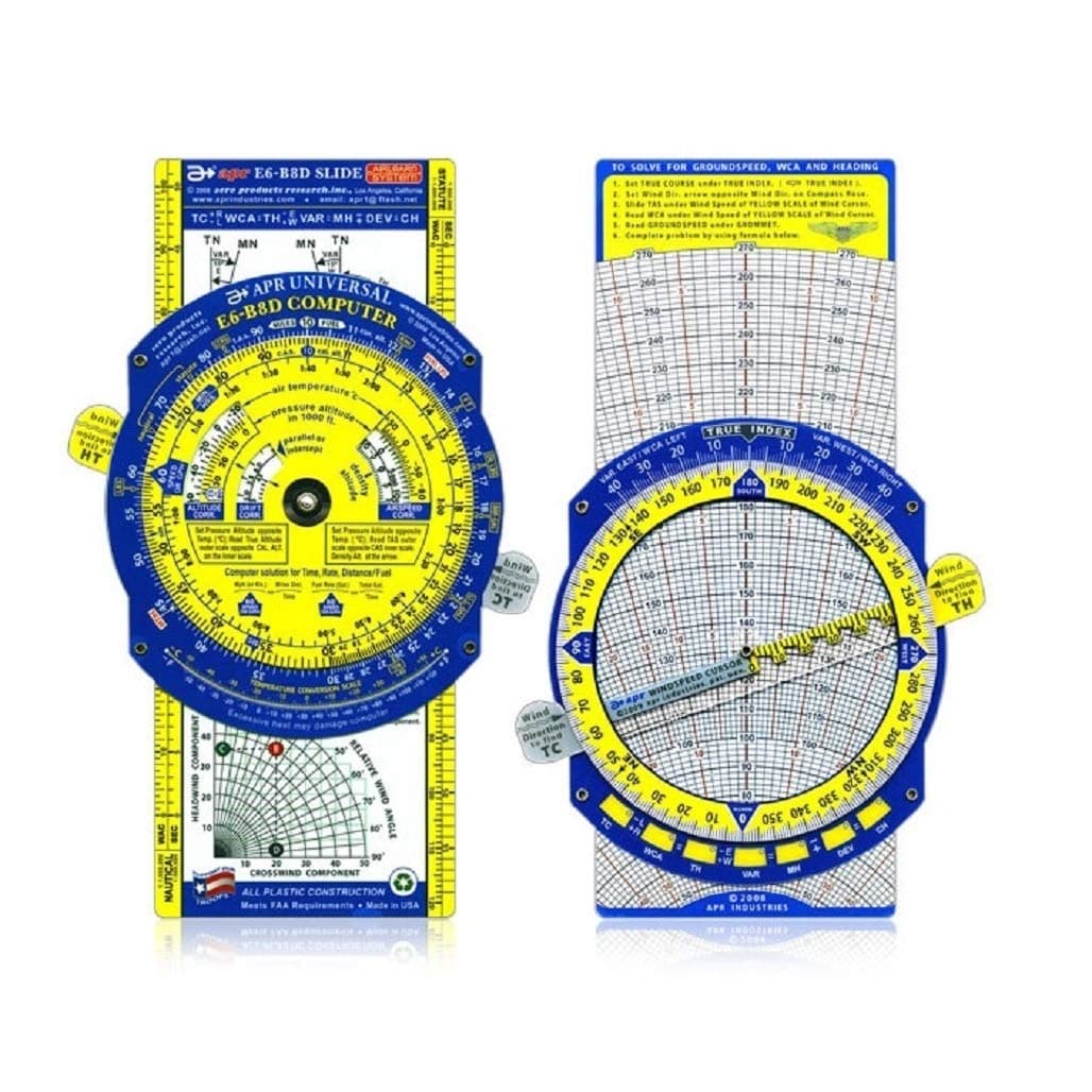 1 X Student Pilot E6-B Flight Computer (APRs Student Series E6-B8D) by Aero Products
