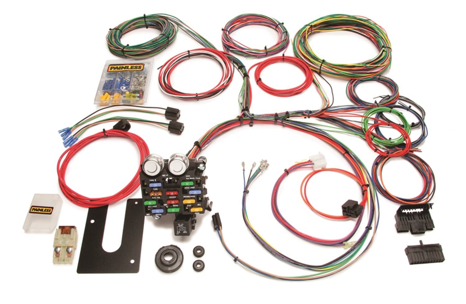 Painless 10103 Classic Customizable Pickup Chassis Harness-GM Keyed Column-21 Circuits