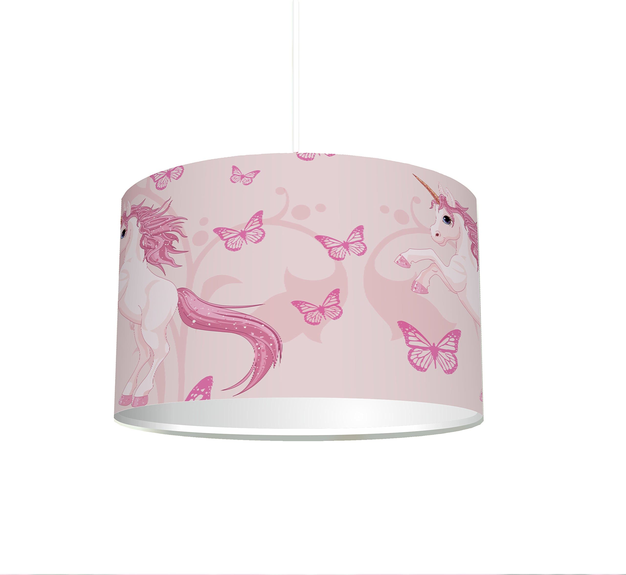 STIKKIPIX Childrens Lamp Shade 'Unicorn' | KL06 | perfect for nursery table lamp/hanging lamp/ceiling lamp