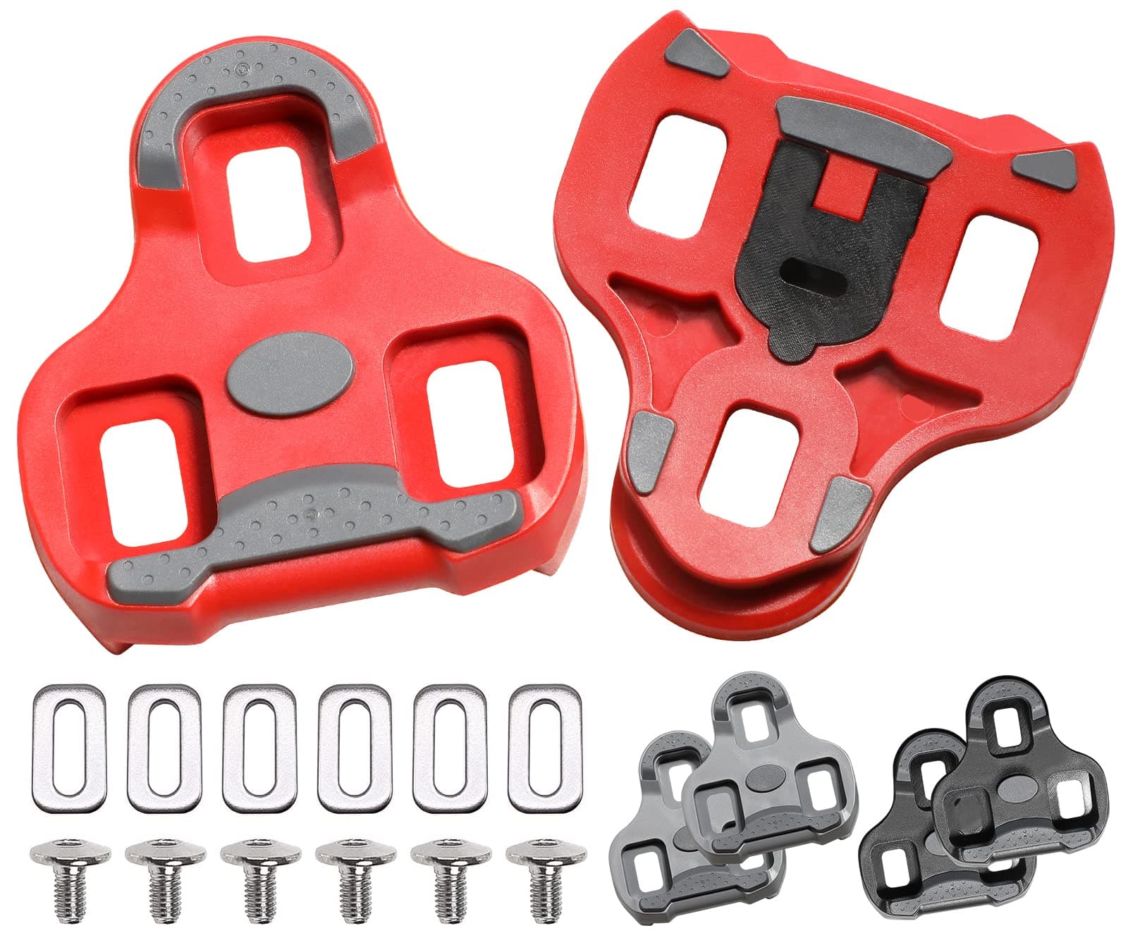 Bike Cleats Compatible with Look KEO Cleats for Indoor Peloton Outdoor Cycling Road & Bicycle Clips Clipless Spinning Cycle Shoes.Top Power Transfer, Customizable Stability