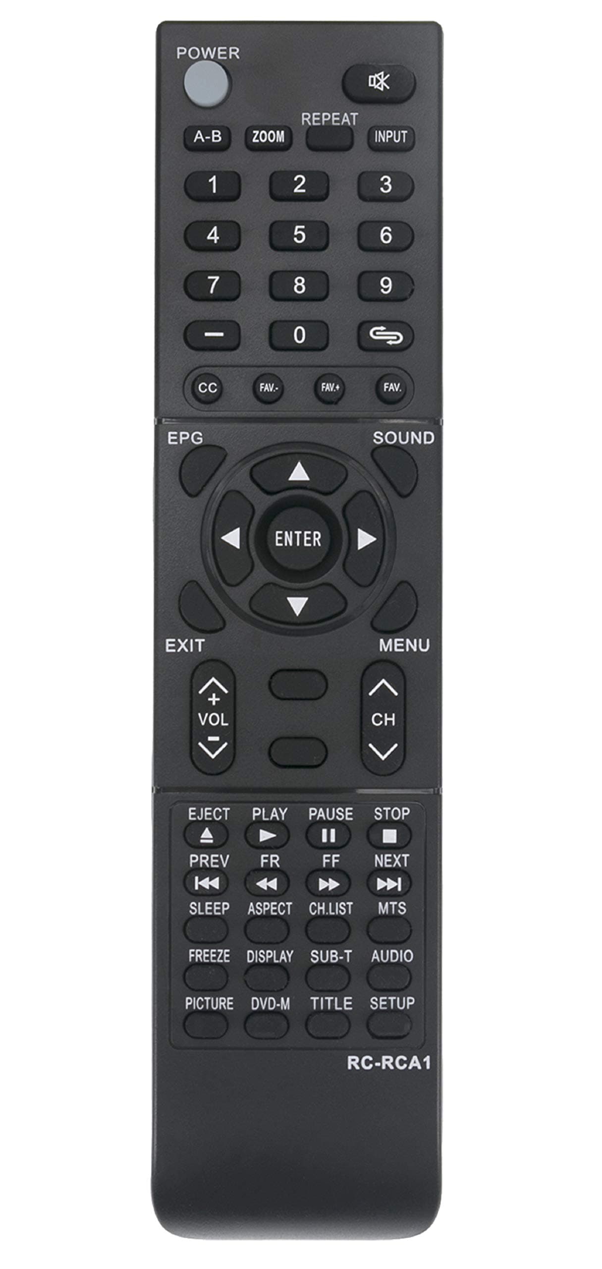 New ZdalaMit Replaced Remote fit for RCA WD11452 WD12143 WD12372 WD11392 WD12422 WD12192 WD11442 WD12101 WD12492 WD12021 RCA 46LB45RQ LED39B45RQ 26LA30RQD