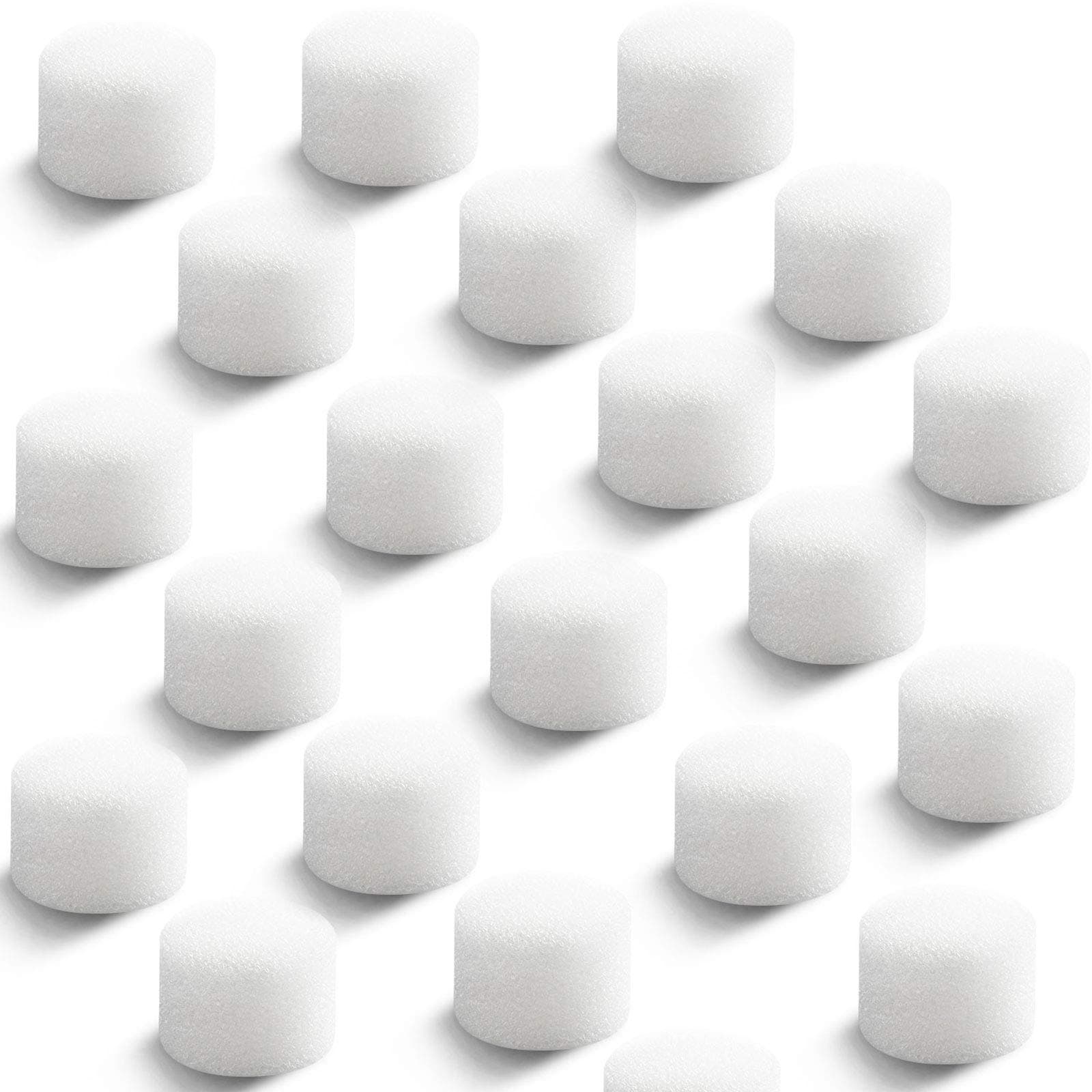 48 Pieces Nebulizer Filters Replacement Air Filter Sponge for Compressor System Accessories, Round White Sponge Air Filter Replacement, Cool Mist Device