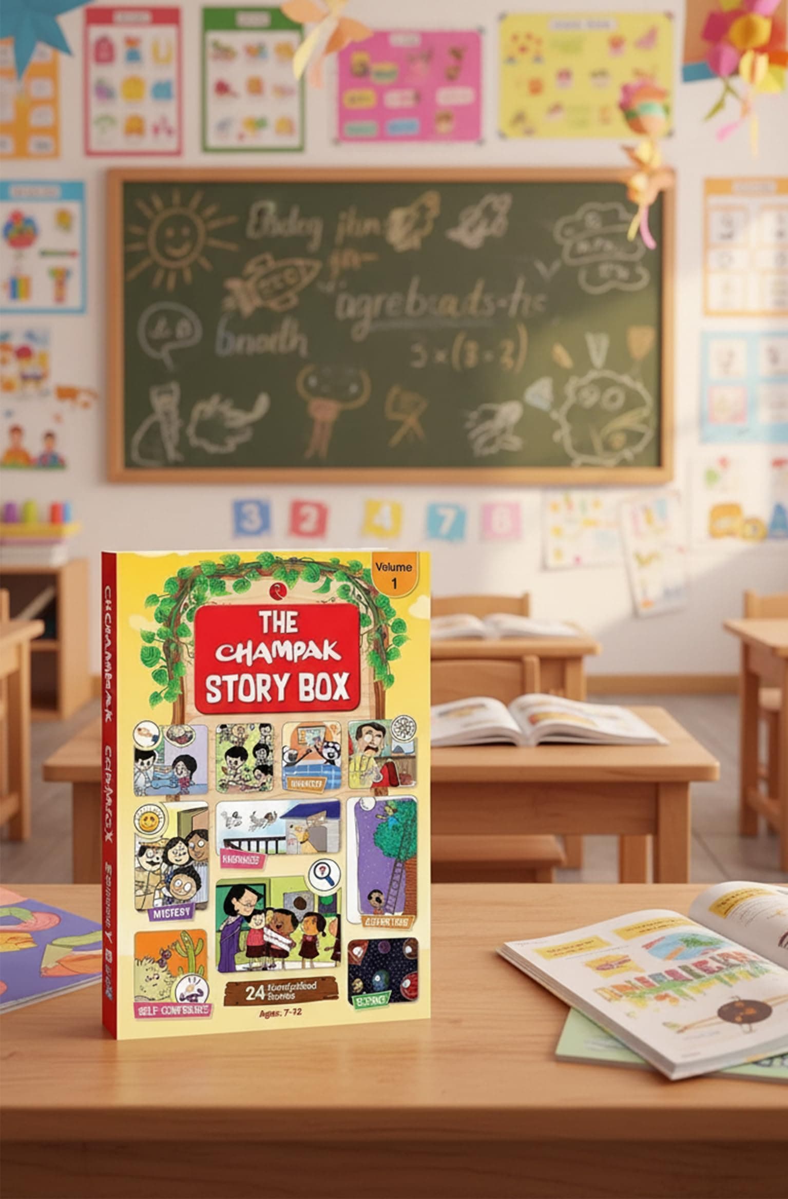 Champak Story Books - 24 Handpicked Stories Box (Volume 1) for 7 to 12 Years - Learning and Skill Development - Story Books for Kids