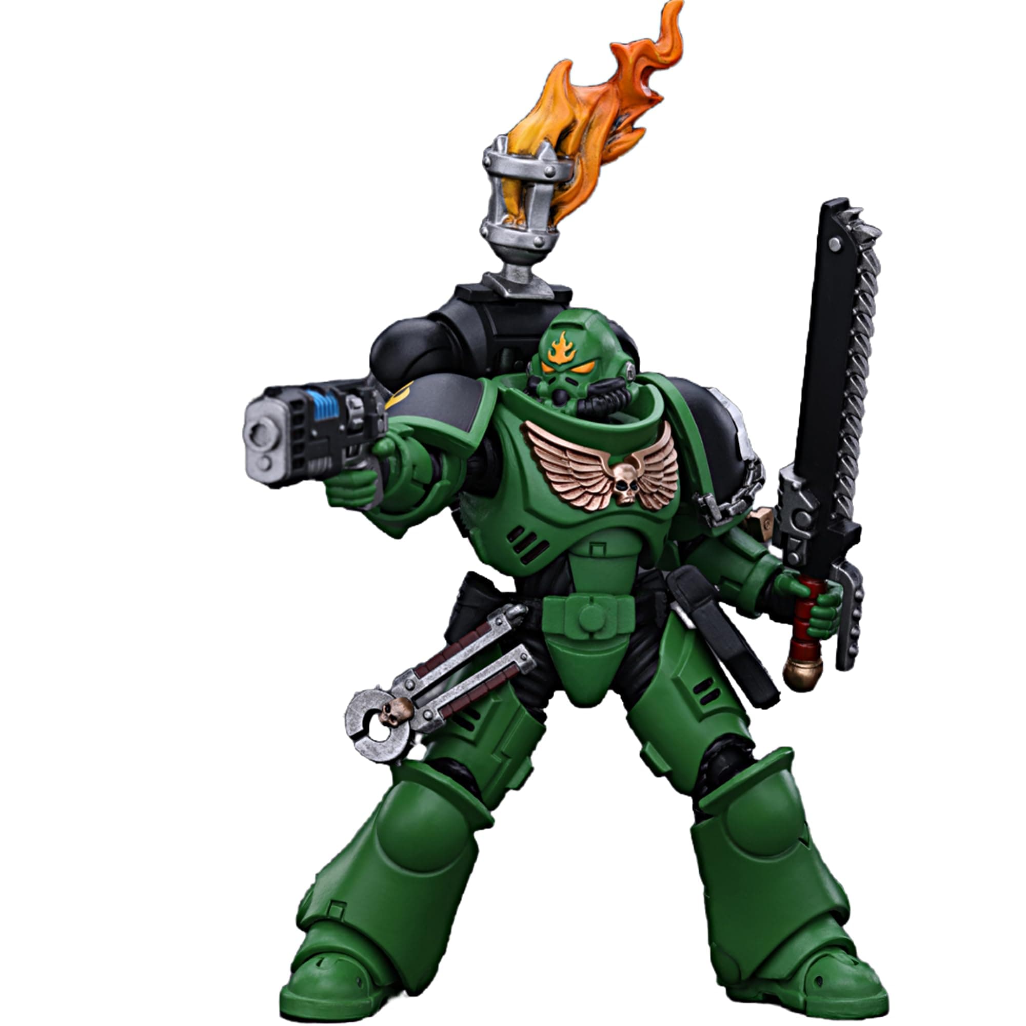 JOYTOY Warhammer 40k 1/18 Action Figure Salamanders Intercessors Sergeant Tsek'gan Collectible Gifts,Toys for Kids 15+ and Adults 4.76-inch