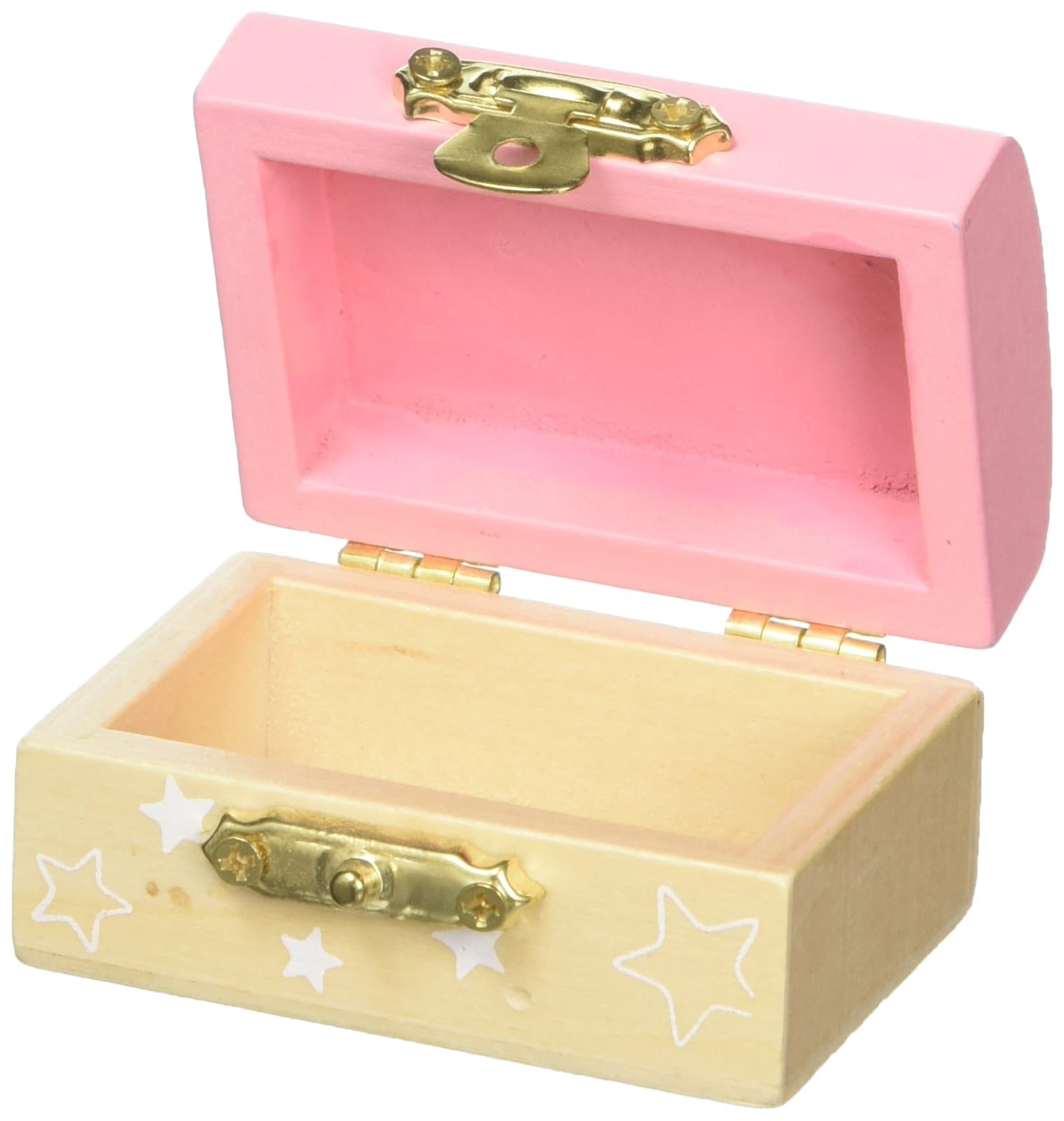 Fairydoorz Tooth Fairy Chest Pink, Wood, 6.5 x 5 x 3.5 cm