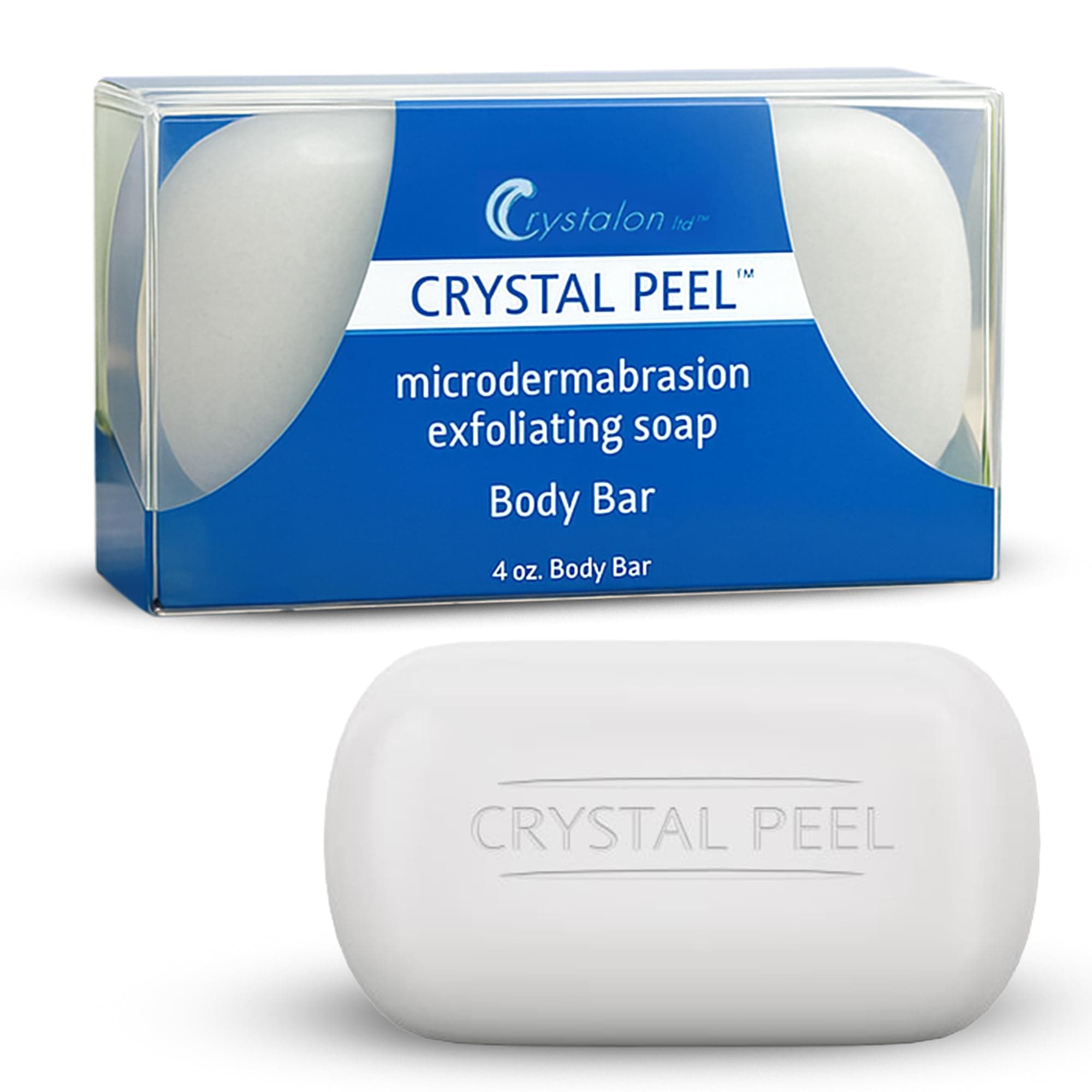 Crystal Peel Microdermabrasion Exfoliating Soap Body Bar – Classic 4oz
