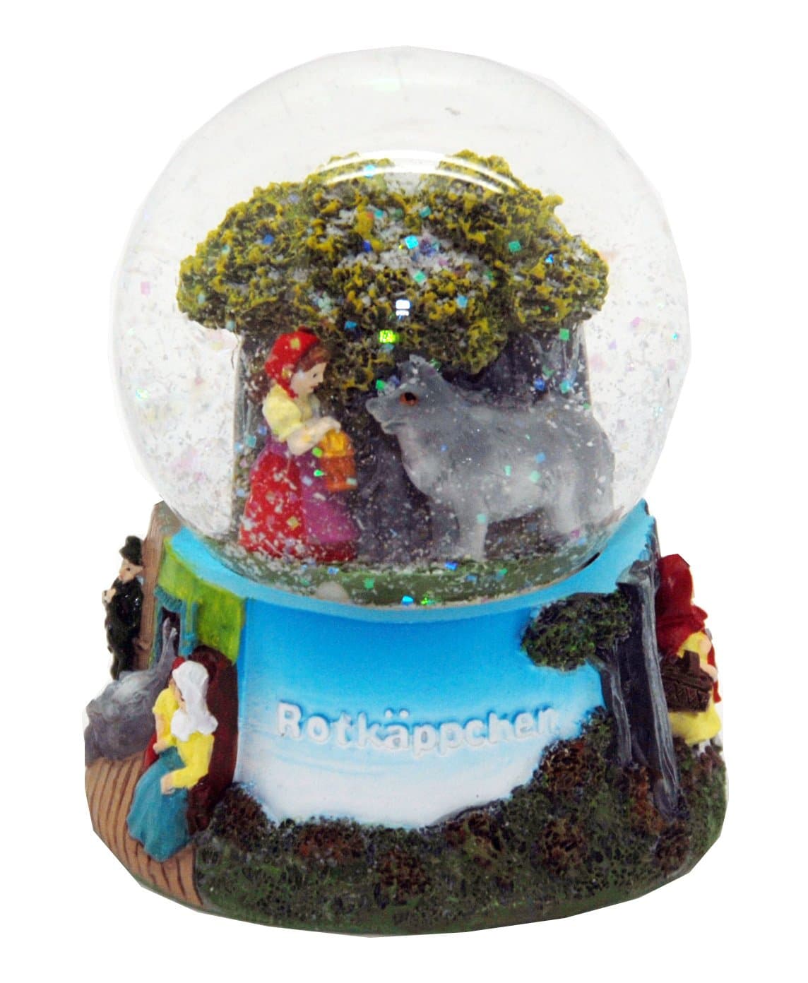 Minium Collection 30035 Fairy Tale Little Red Riding Hood and Bad Wolf Snow Globe 65 mm