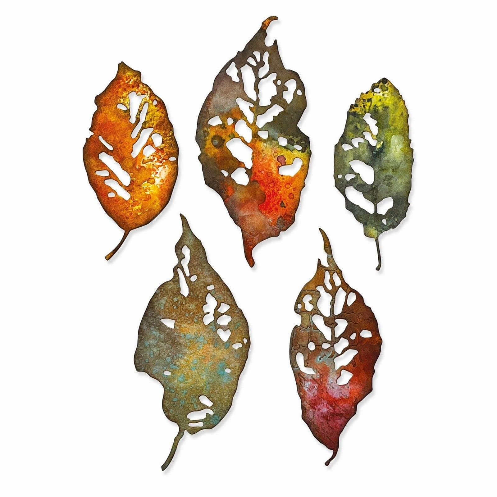 Thinlits Die Set 5PK Leaf Fragments by Tim Holtz, 665559