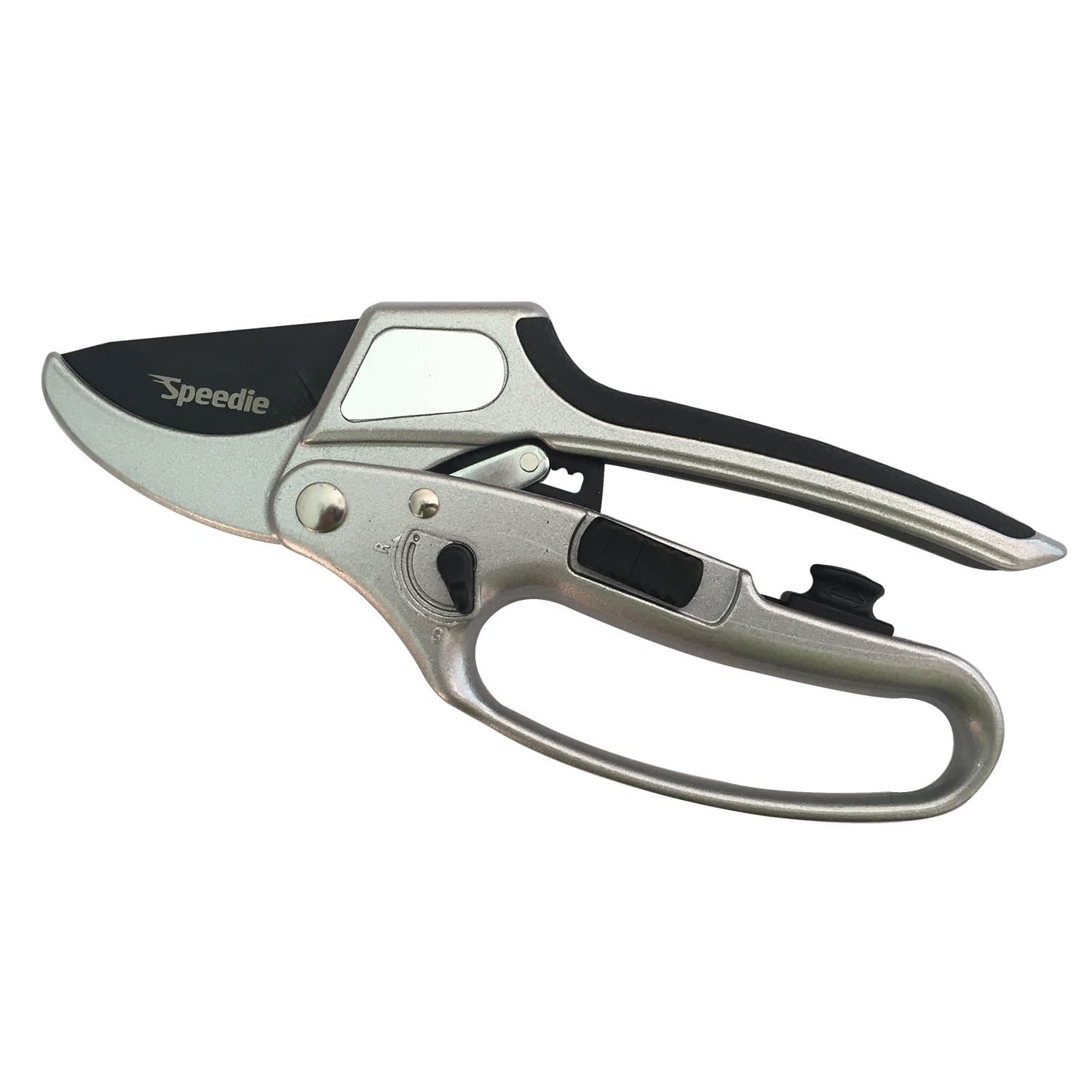 Speedie Garden Tools 2 In 1 Gardening Tool Pruning Shears + Ratchet Scissors In 1 Tool Light Weight Ergonomic Anvil Design Suit High Carbon Steel Blade For The Gardener Saving Up To 50% In Effort