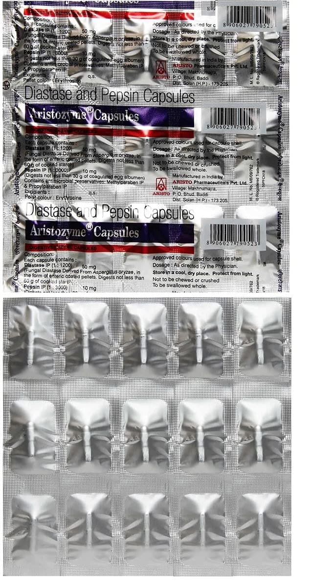 Aristozyme - Strip of 15 Capsules