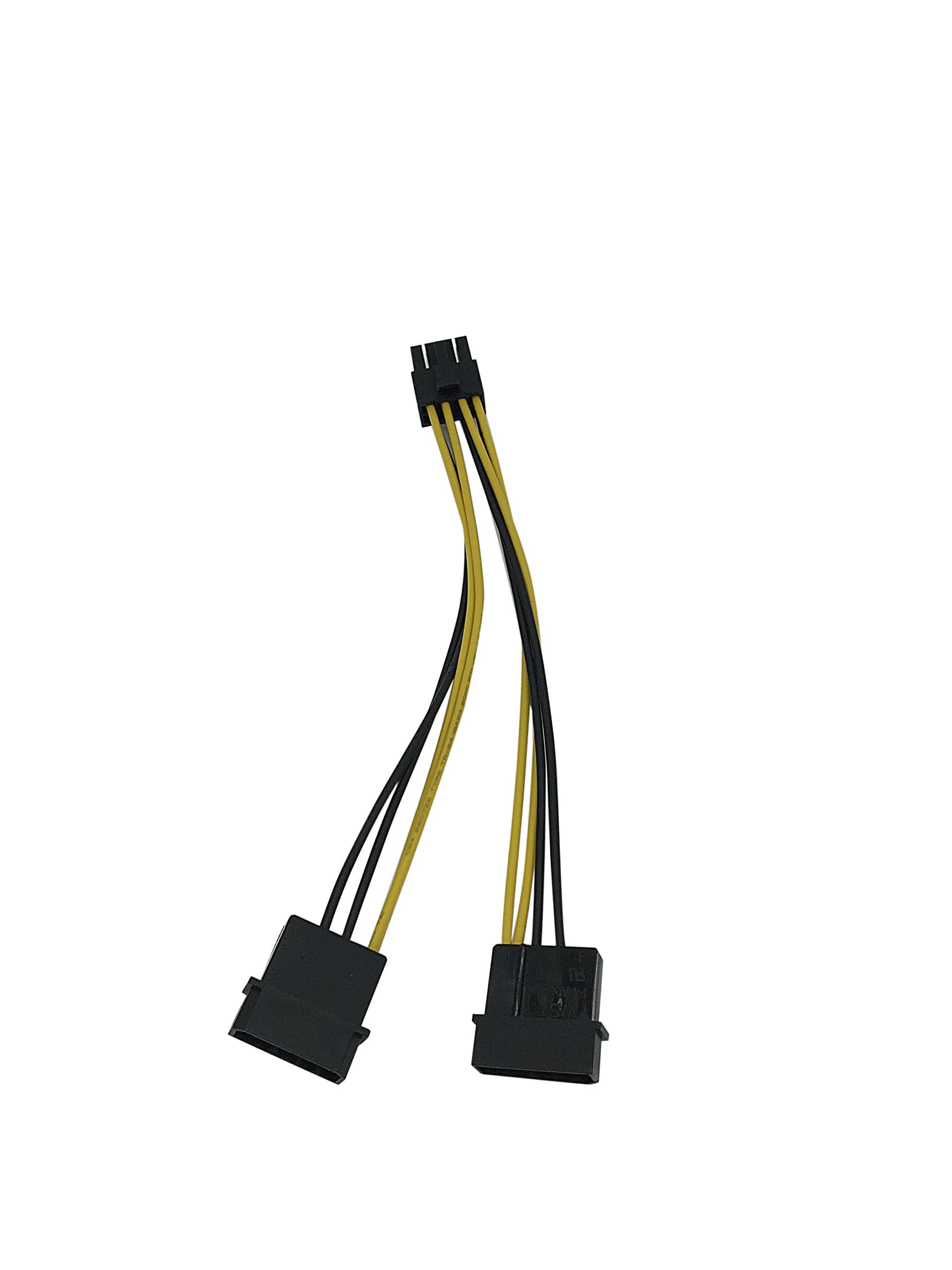 Eyeboot (3 Pack) Dual IDE 4-pin Molex LP4 to Motherboard CPU 8P Power Supply Adapter Cable