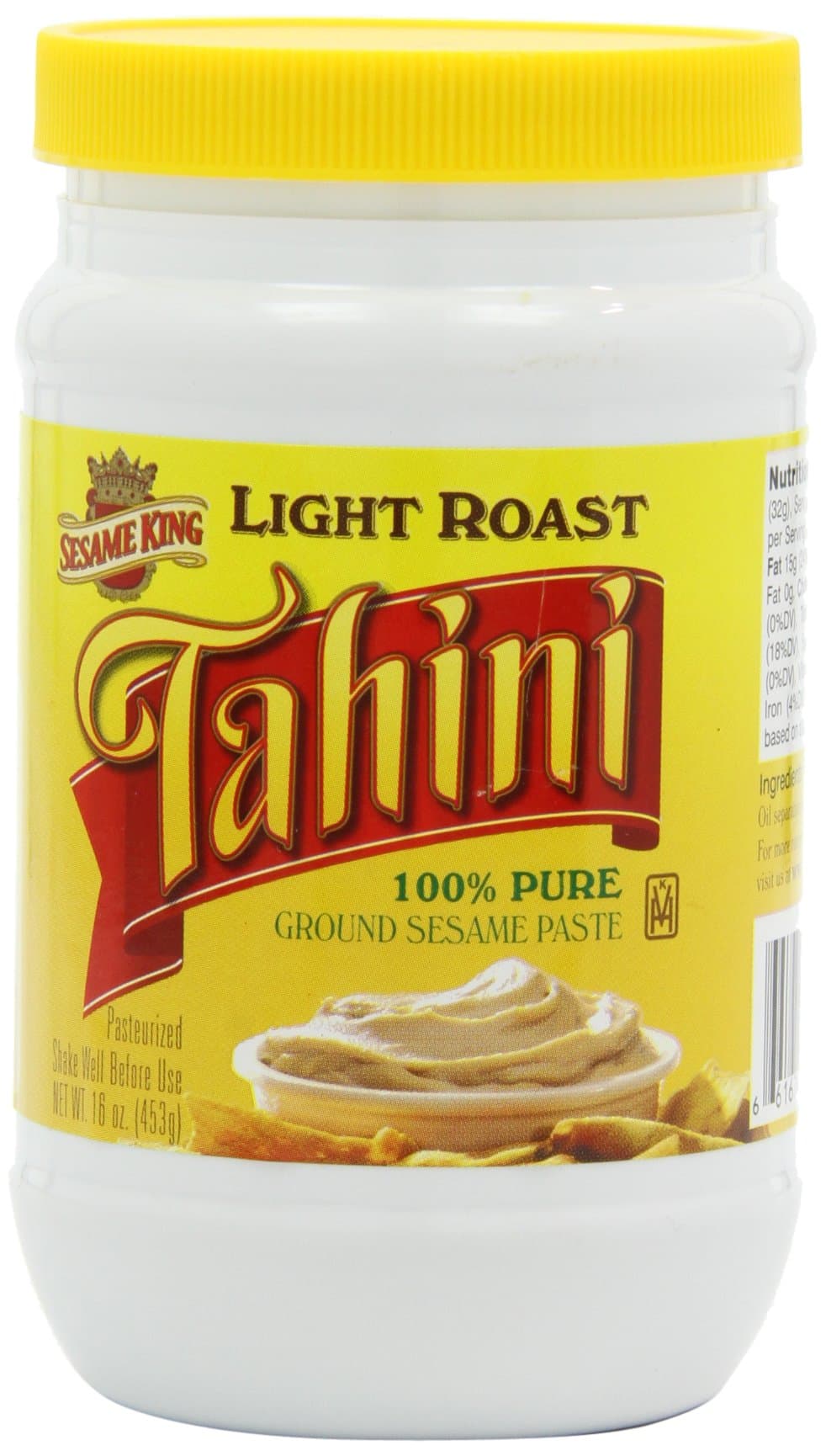 Sesame King Tahini Light Roast, 16-Ounce (Pack of 4)