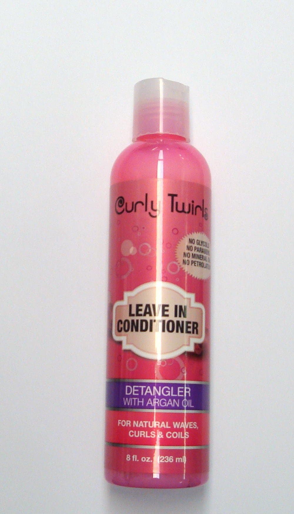 Curly Twirls Twirl Tamer Detangling Conditioner for Curly Hair 8 Oz. Bottle