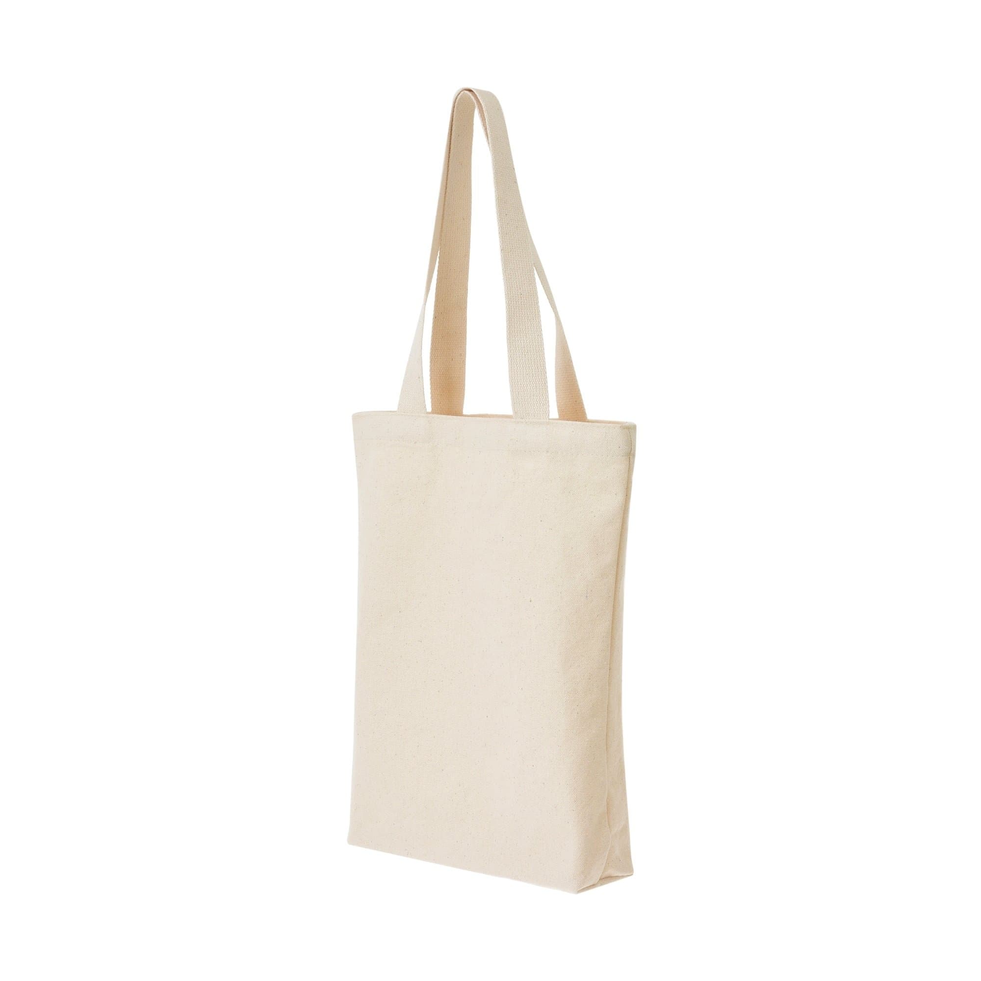 WITHMOONS Natural Cotton Canvas Tote Bag Grocery Bags Reusable Small EB003 (Ivory)