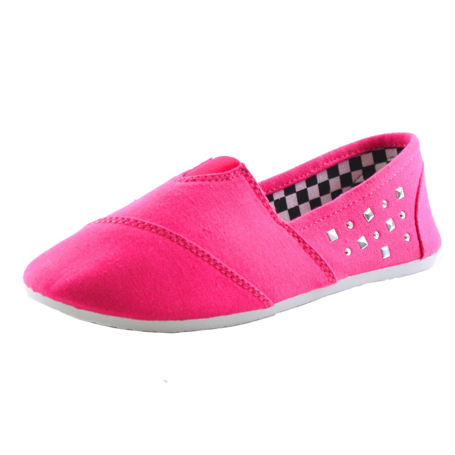 Club Canvas 123-18 Ballet-Flats, Fuchsia Canvas, 7