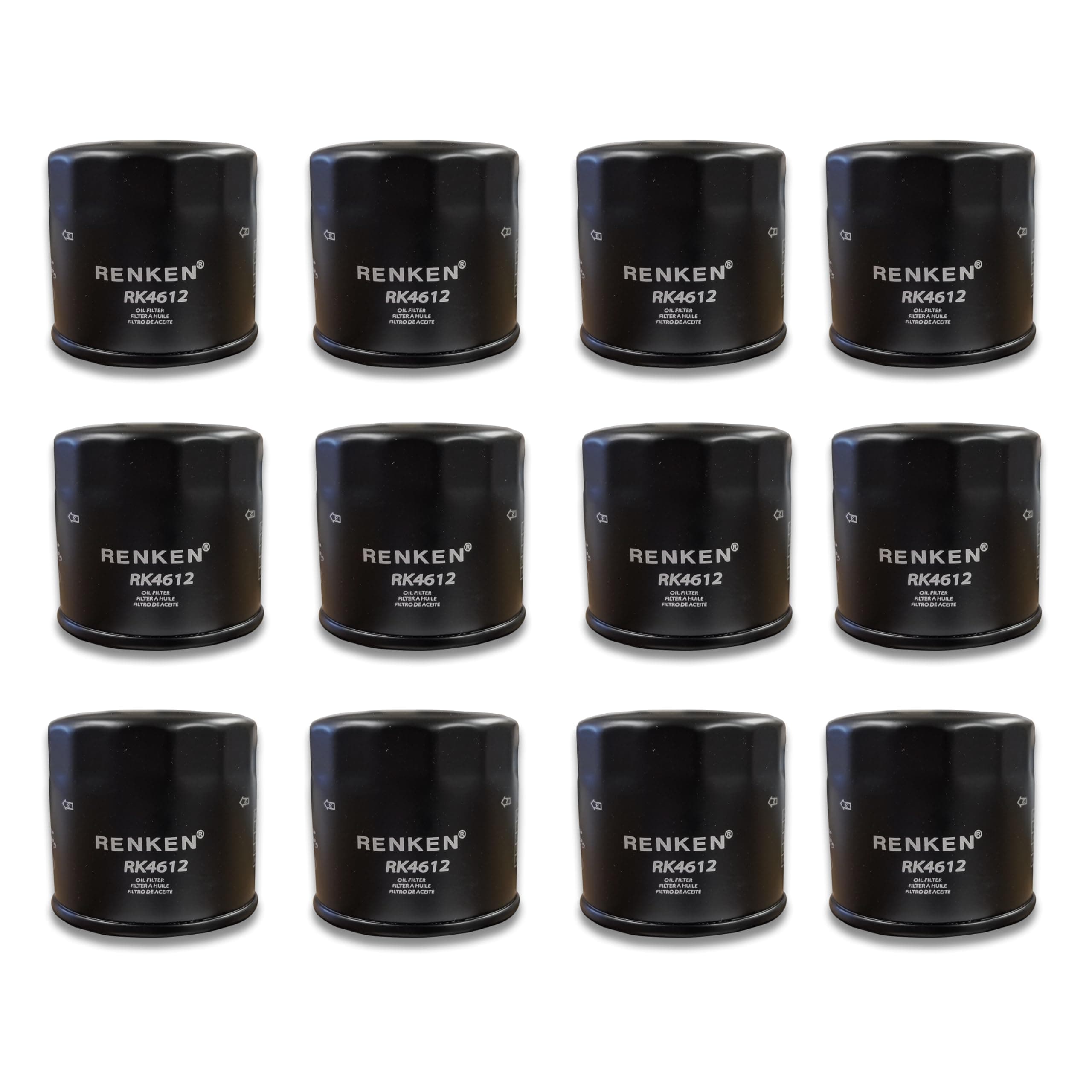 RK4612 Spin On Oil Filter Compatible with PH6607 L14612 51365, Pack of 12