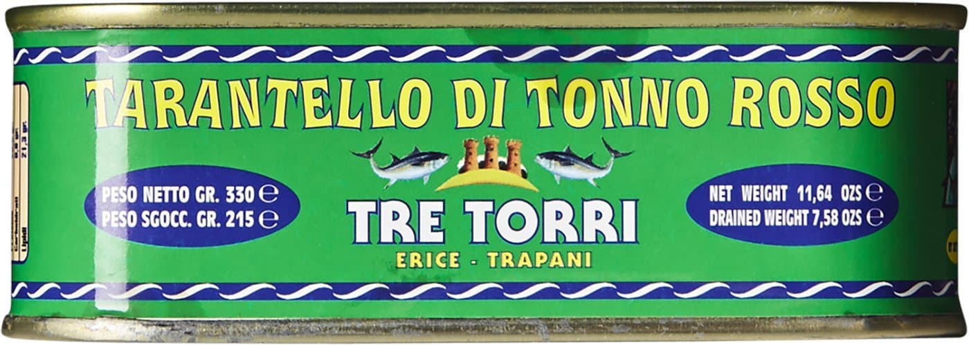 Bluefin Tuna Tarantello in Olive Oil Tre Torri – Sicily - 10.5 oz