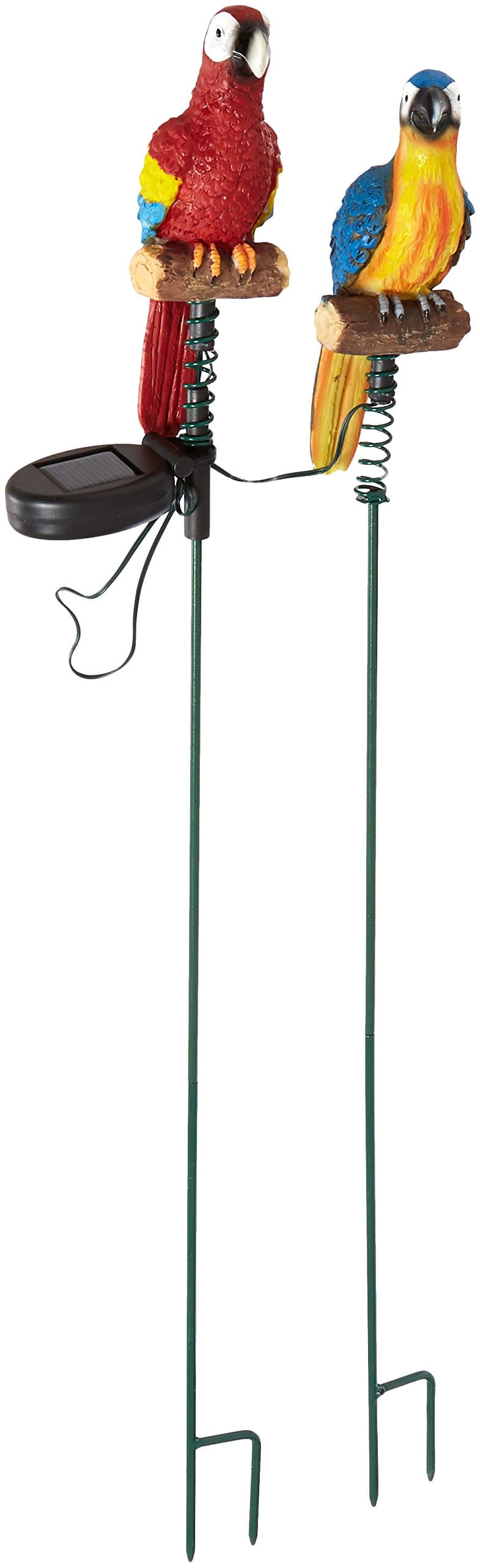 SJB-105D Solar Powered Jungle Parrot Statue(Set of 2)