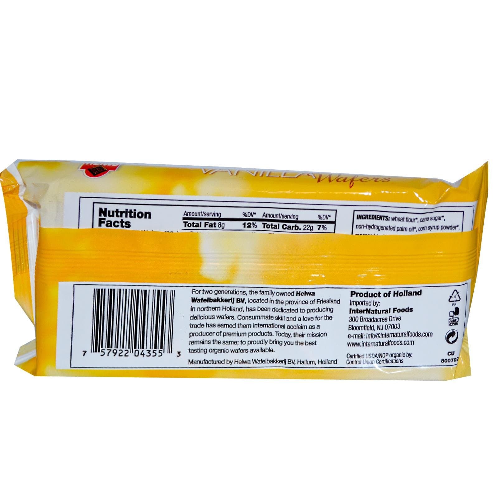 Helwa: Organic Vanilla Wafers (1 x 3.5 oz)