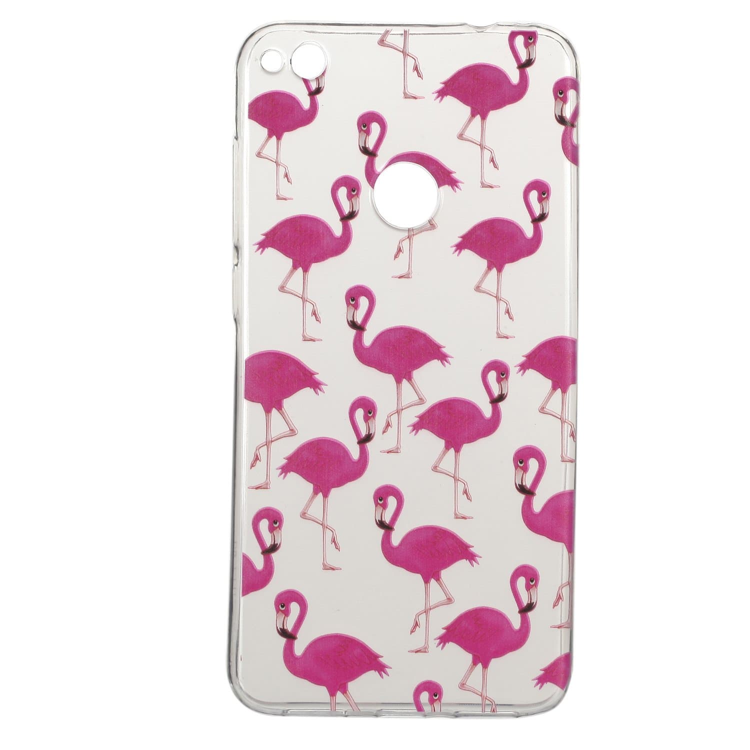 P8 Lite 2017 Case, Caseceo Soft TPU Rubber Silicone Cover for HUAWEI P8 Lite (2017) (Flamingo)