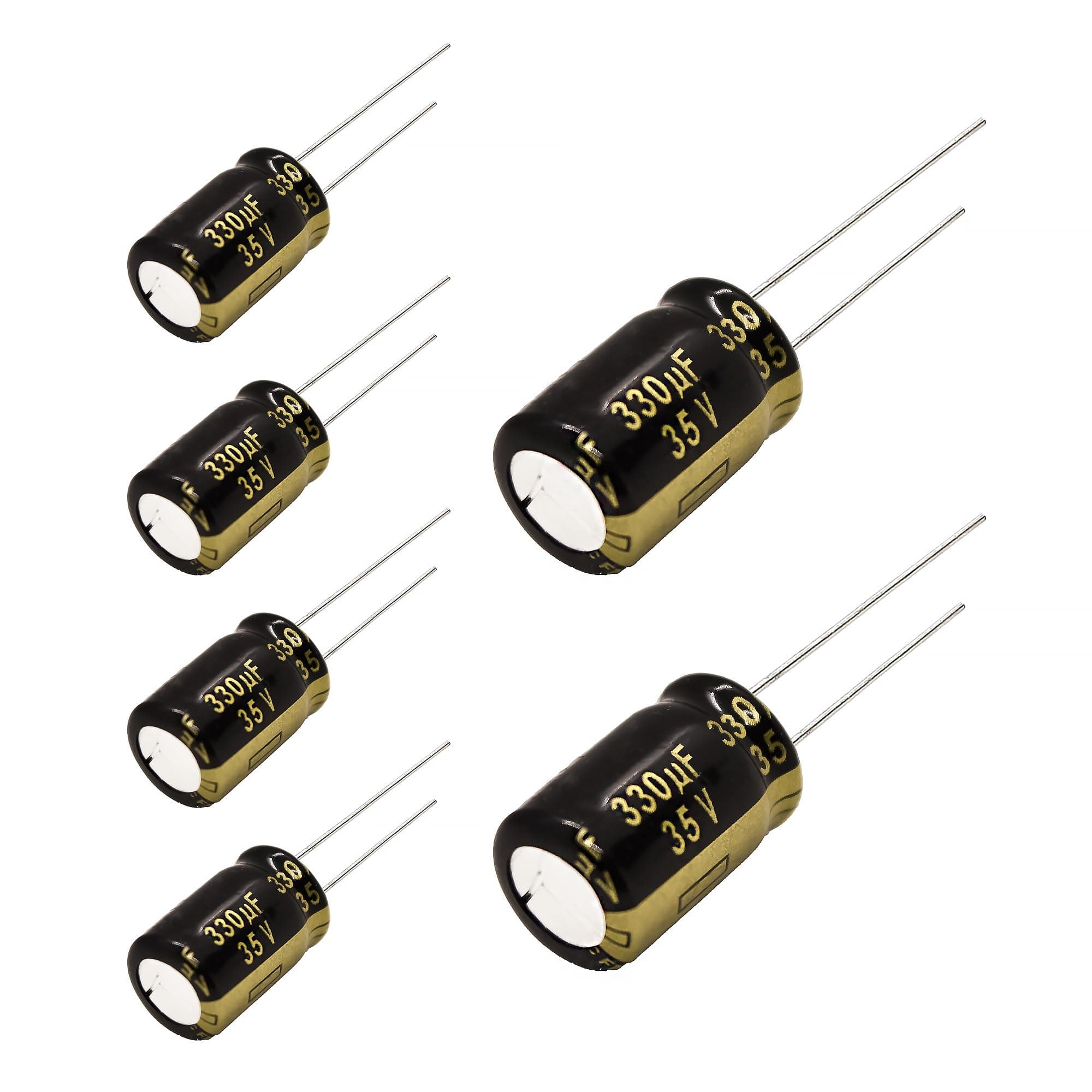 Replacement for 6 pcs Panasonic FM Series Capacitors 35V 330uf Low Impedance