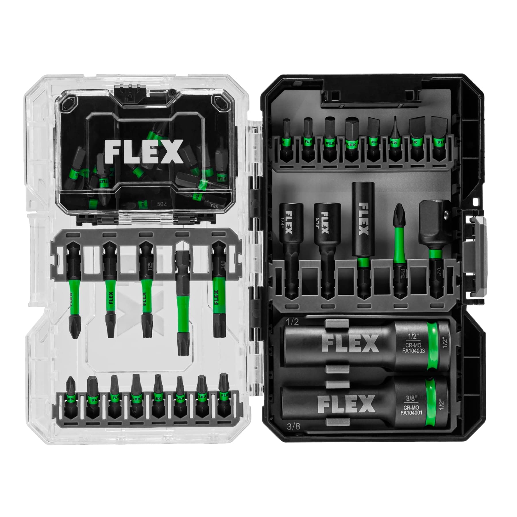 FLEX STACK PACK IMPACKS 45-Piece Impact Driver Bit Set - FAM10103-45