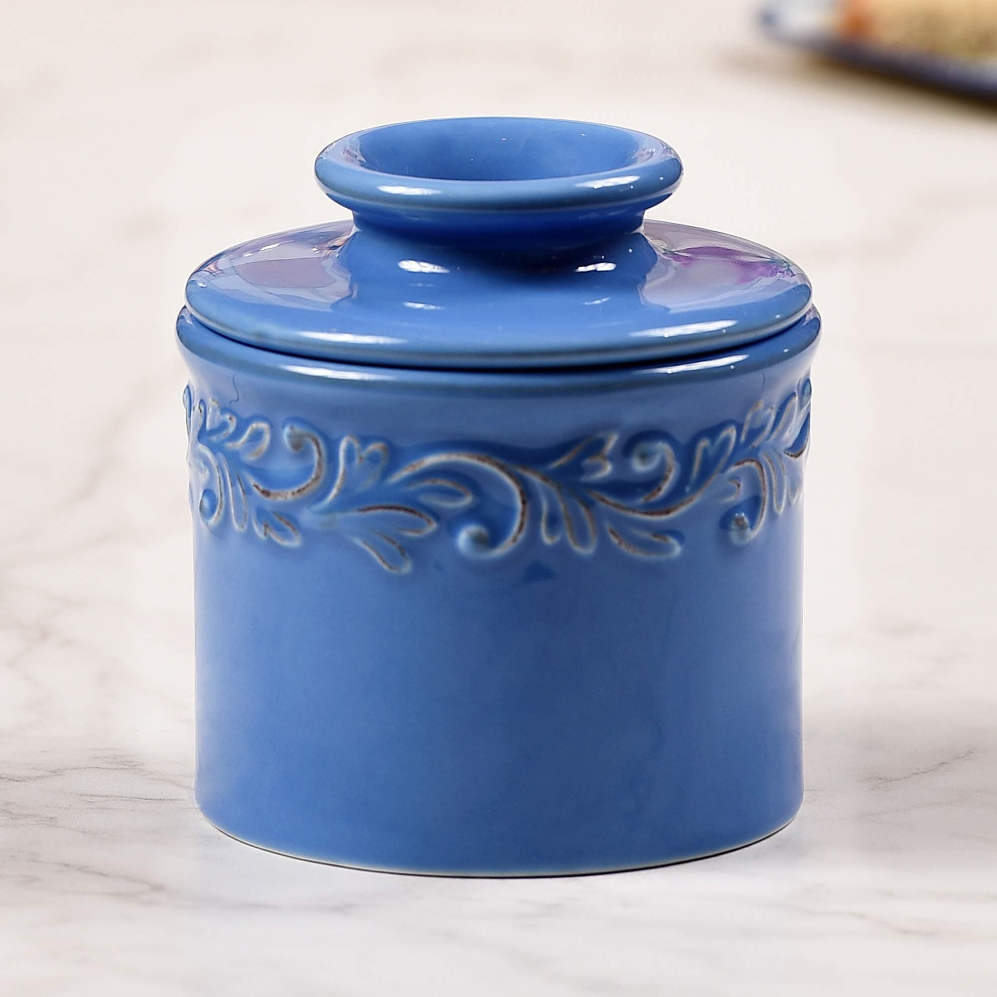 The Original Butter Bell Crock by L. Tremain, Antique Collection - Azure Blue