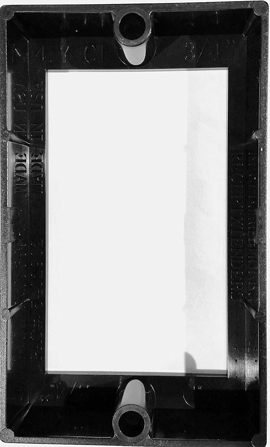 Electrical Receptacle Box Extender 3/4" Single Gang