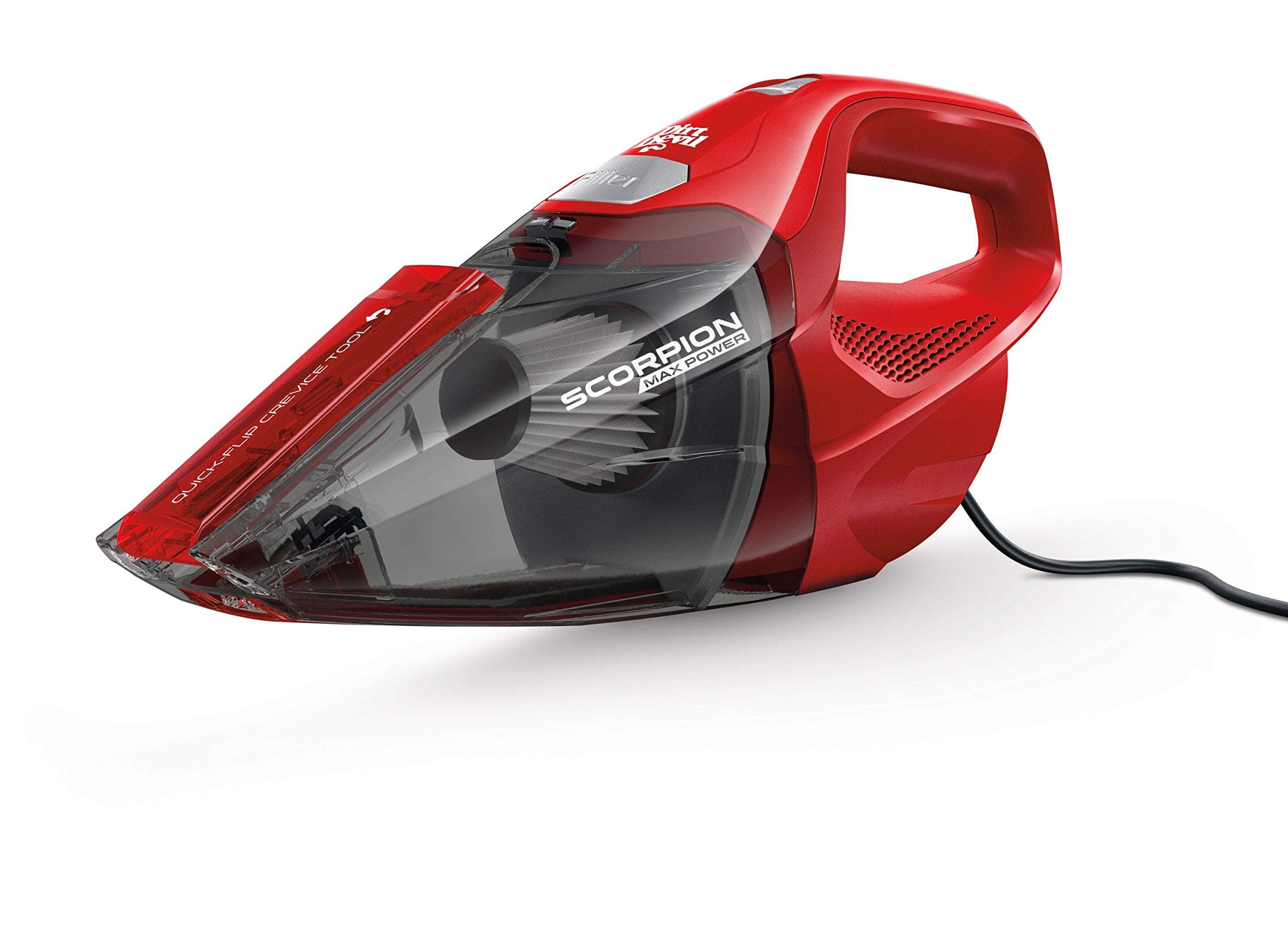 Dirt Devil Scorpion Quick Flip Corded Bagless Handheld Vacuum SD20005RED