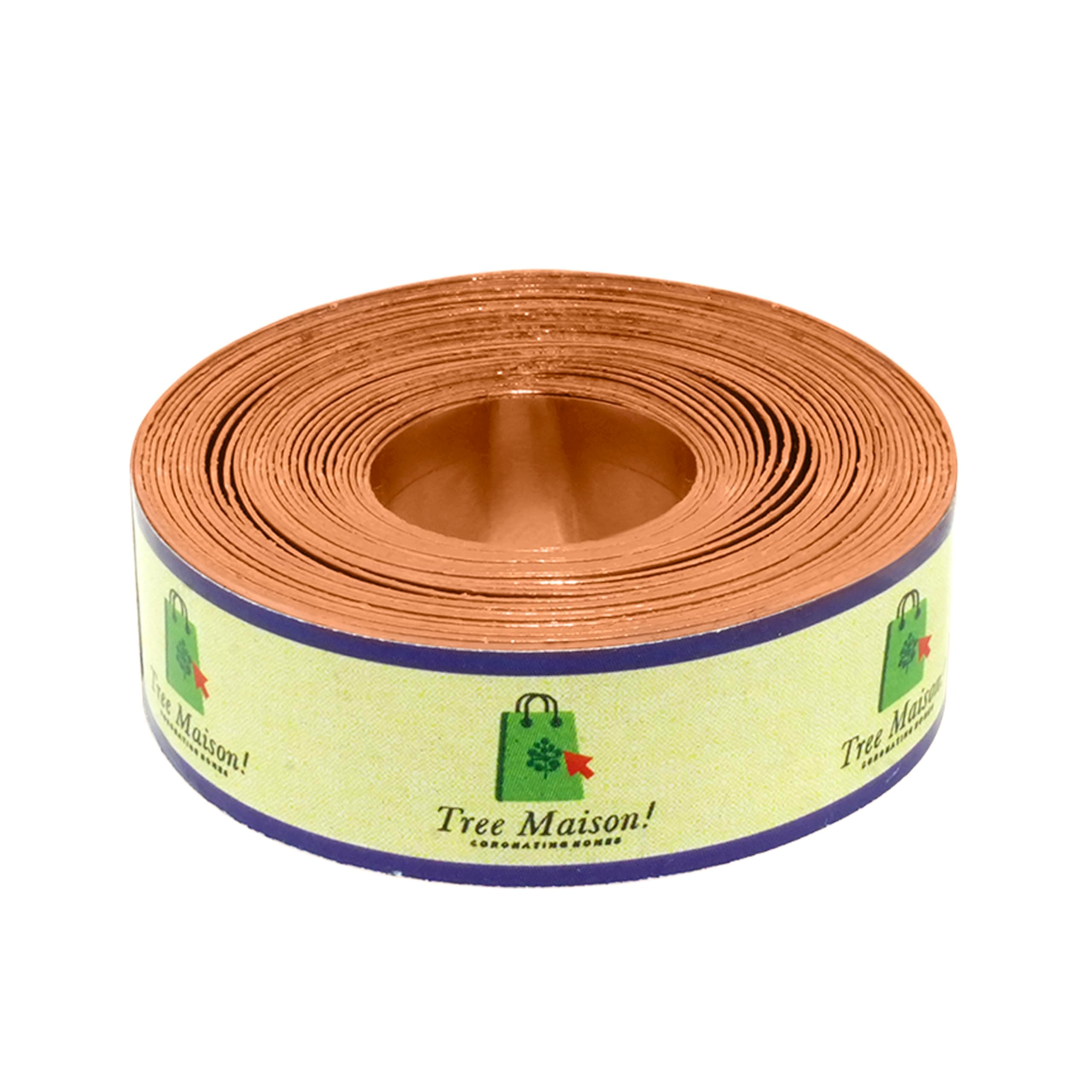Vastu Copper Strip | Width- 0.5 Inch | Thickness - 0.3mm | Length- 8 Feet Approx | Zone Balancing | Vastu Copper Strip for Toilet Correction | Copper Strip for Vastu | Pack of 1