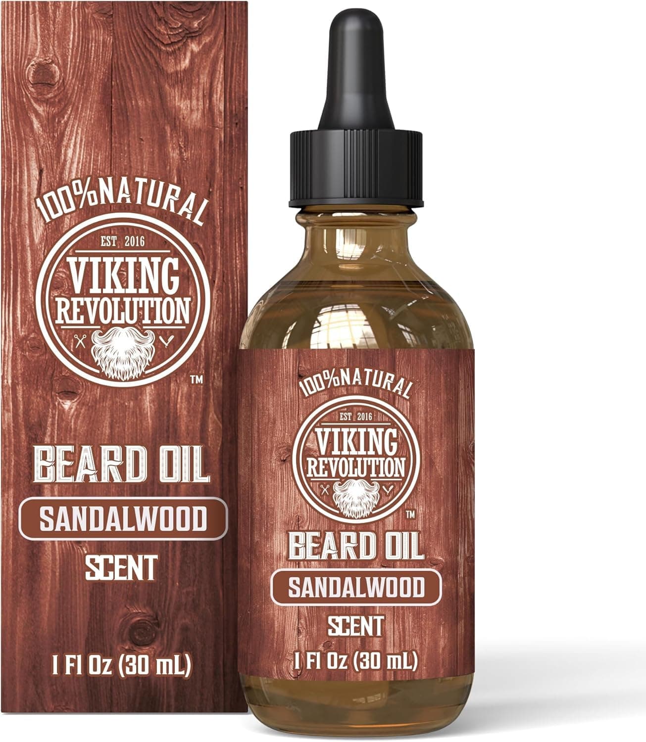 Beard Oil - All Natural Variety Beard Oil For Men With Argan & Jojoba Oils - Softens, Smooths & Strengthens - Gifts For Men - Sandalwood - 30 ml