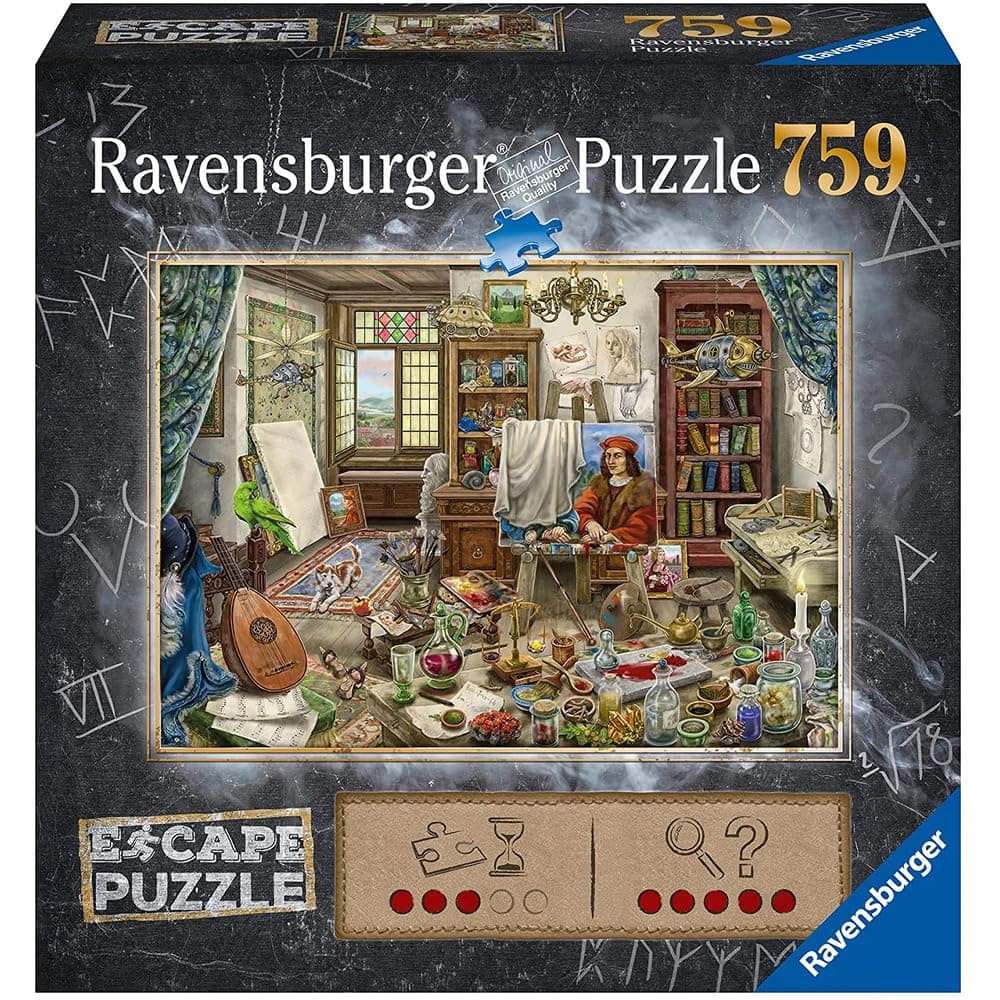 Ravensburger The Art Studio | 759-Piece Jigsaw Puzzle for Adults | Unique Piece Design | Premium Quality Materials | Ideal Gift for Puzzle Enthusiasts