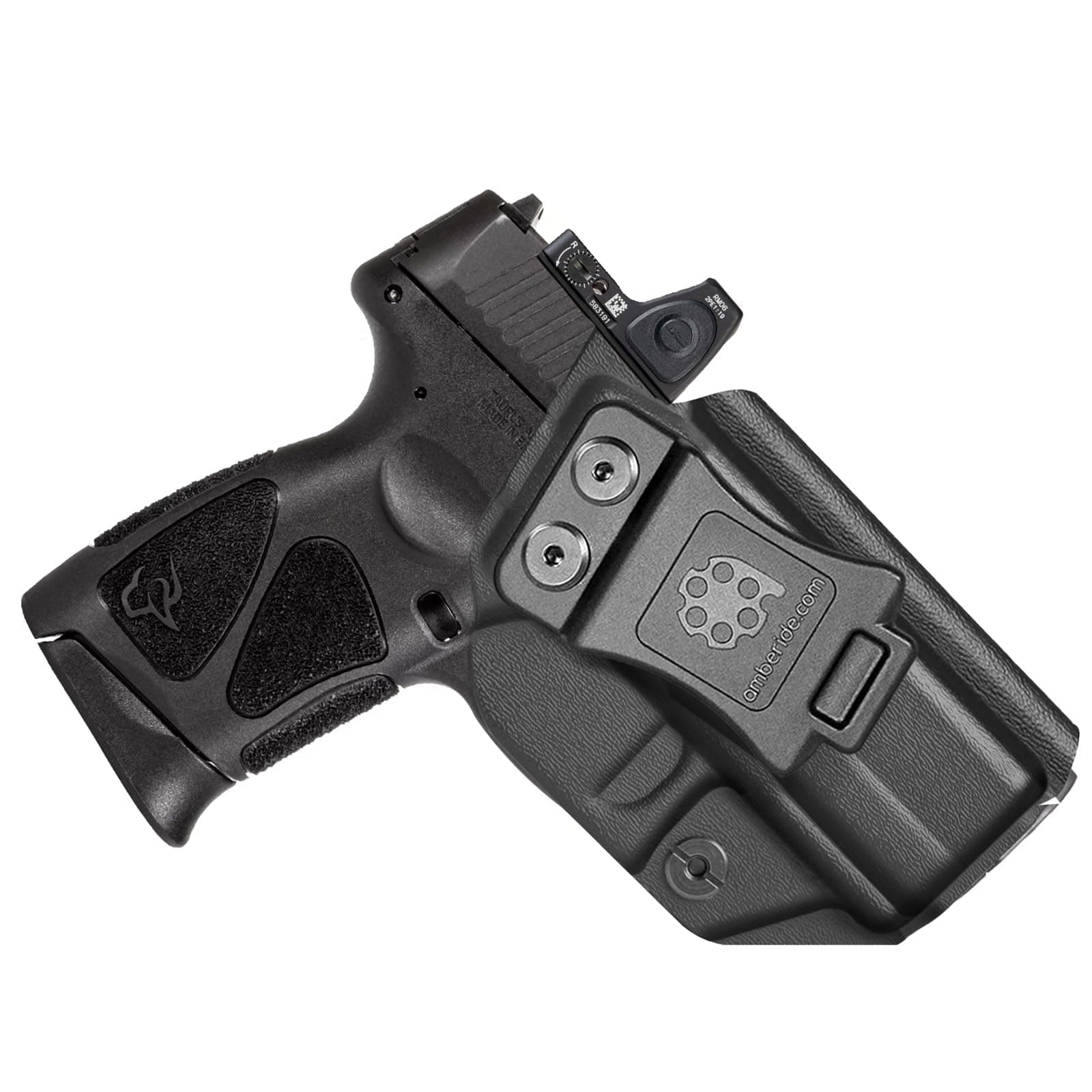 Taurus G3C IWB Holster, Kydex Concealed Carry Holster for Taurus G3C / G3X / G2C / G2S / PT111 / PT140, Optic Cut, Posi-Click Retention, Sweat Guard, Adjustable Cant (0–30°)