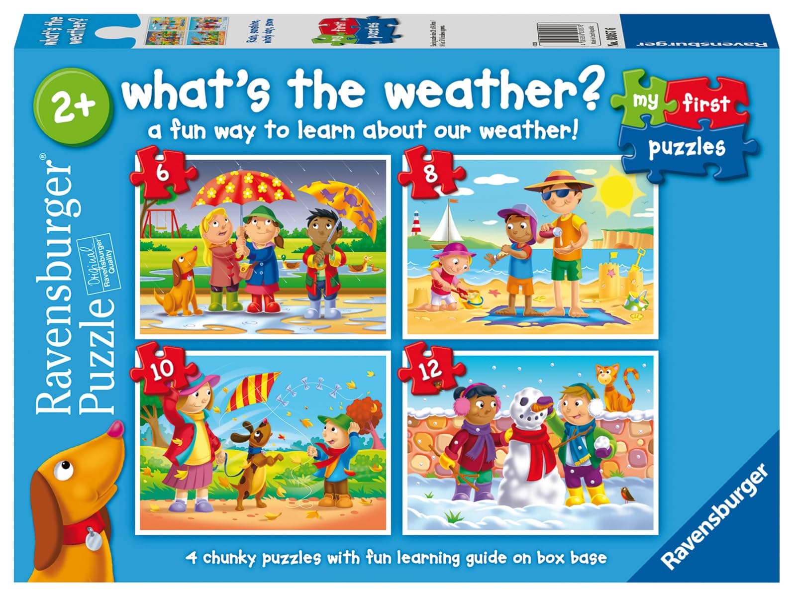 My First Puzzles: What's The Weather? (6: 8: 10 & 12 Piece) Jigsaw Puzzle for Kids - Every Piece is Unique, Pieces Fit Together Perfectly - MESH Accredited