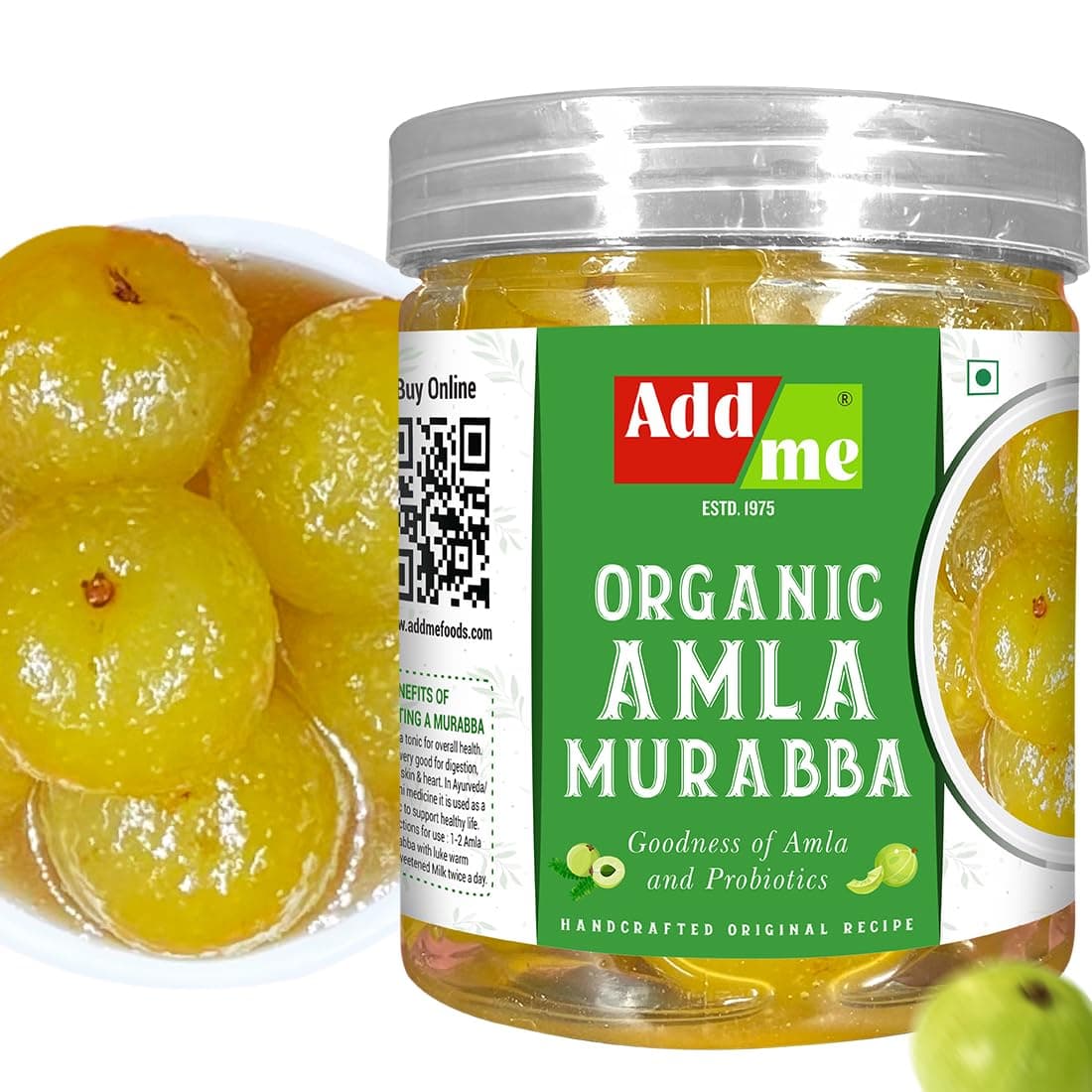 Add me Amla Murabba 400G bina ras Dry awla muraba Super Quality Pet Jar