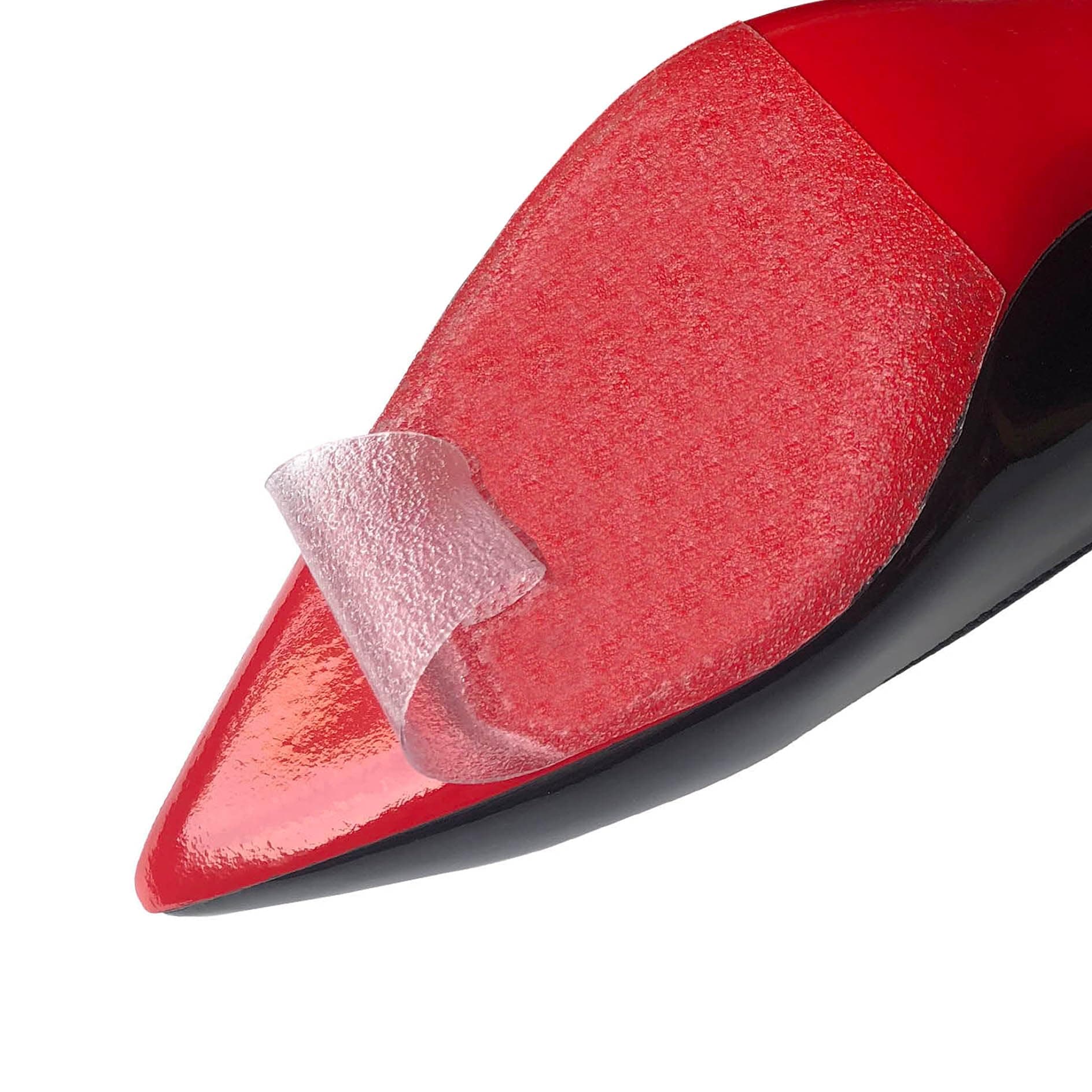 Sole Sticker - Crystal Clear Sole Protector for Red Bottom Shoes Ladies Heels 4INX5IN (Pack of 4)