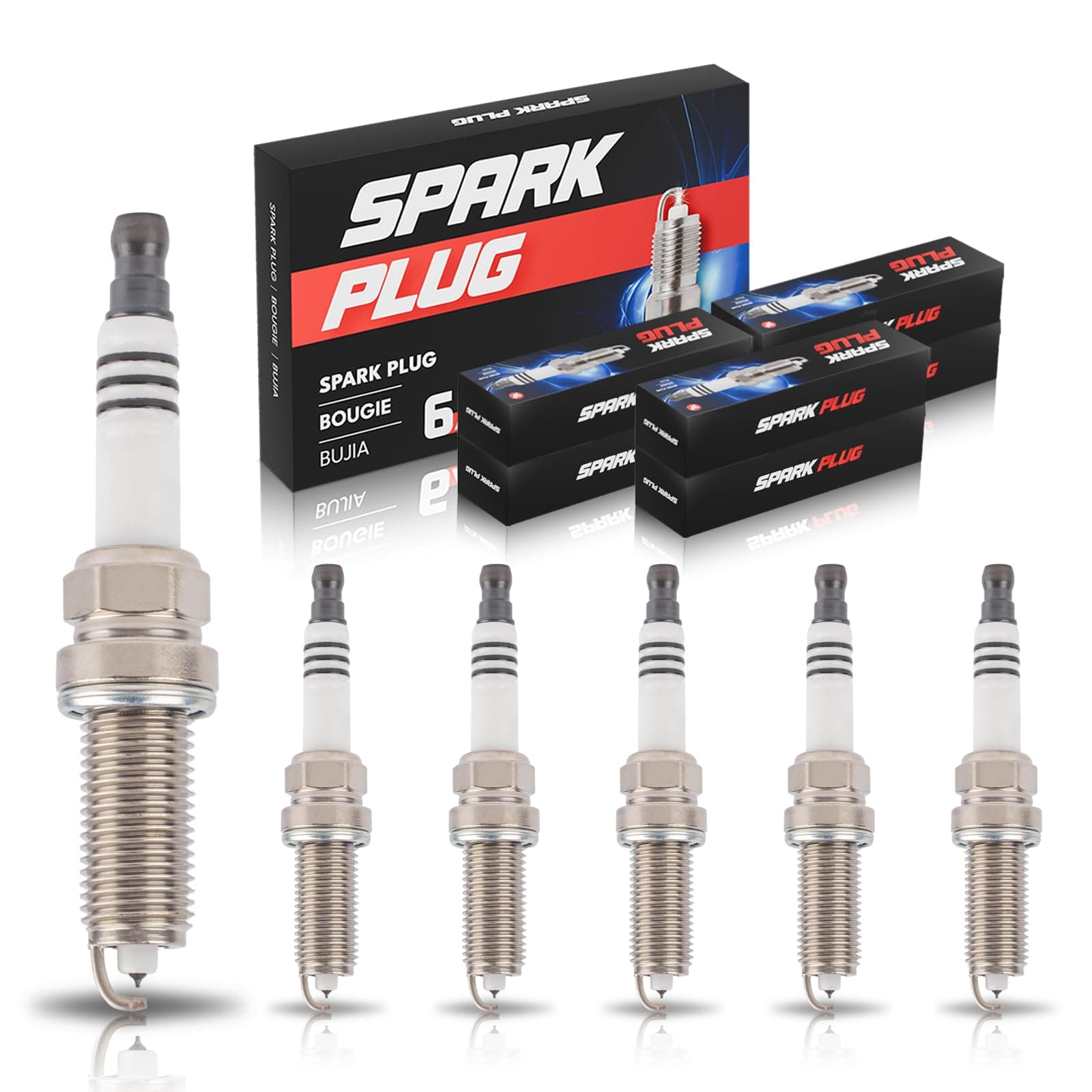ENA Iridium Spark Plug for 1406 DILKAR7B11 Compatible with Nissan Frontier Altima Maxima 350Z Pathfinder Murano Quest Infiniti Q50 Q70 Hybrid QX60 M35h JX35 EX35 FX35 G25 G35 V6 Set of 6