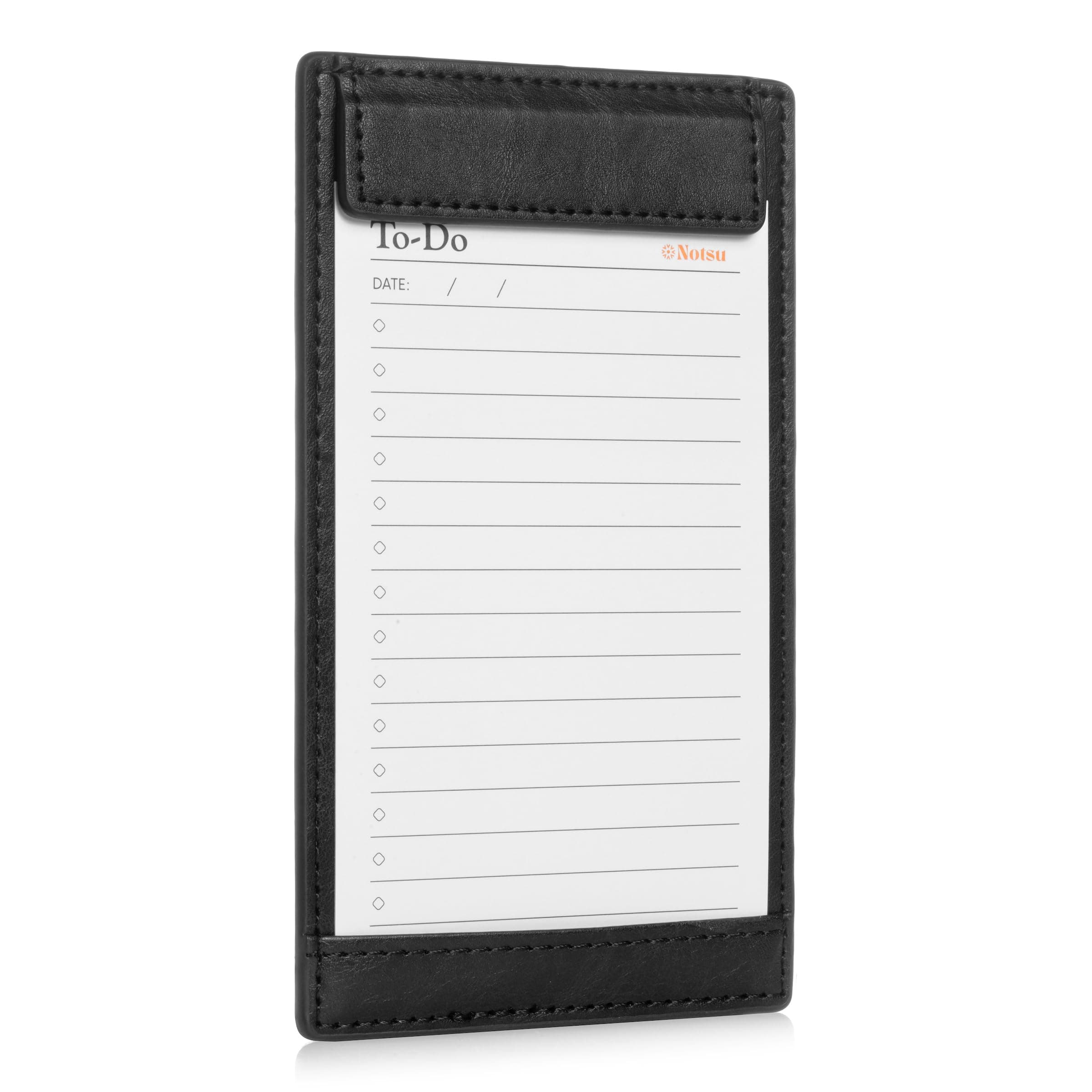Notsu Note Card Holder Minimalist 3" x 5" (Black)